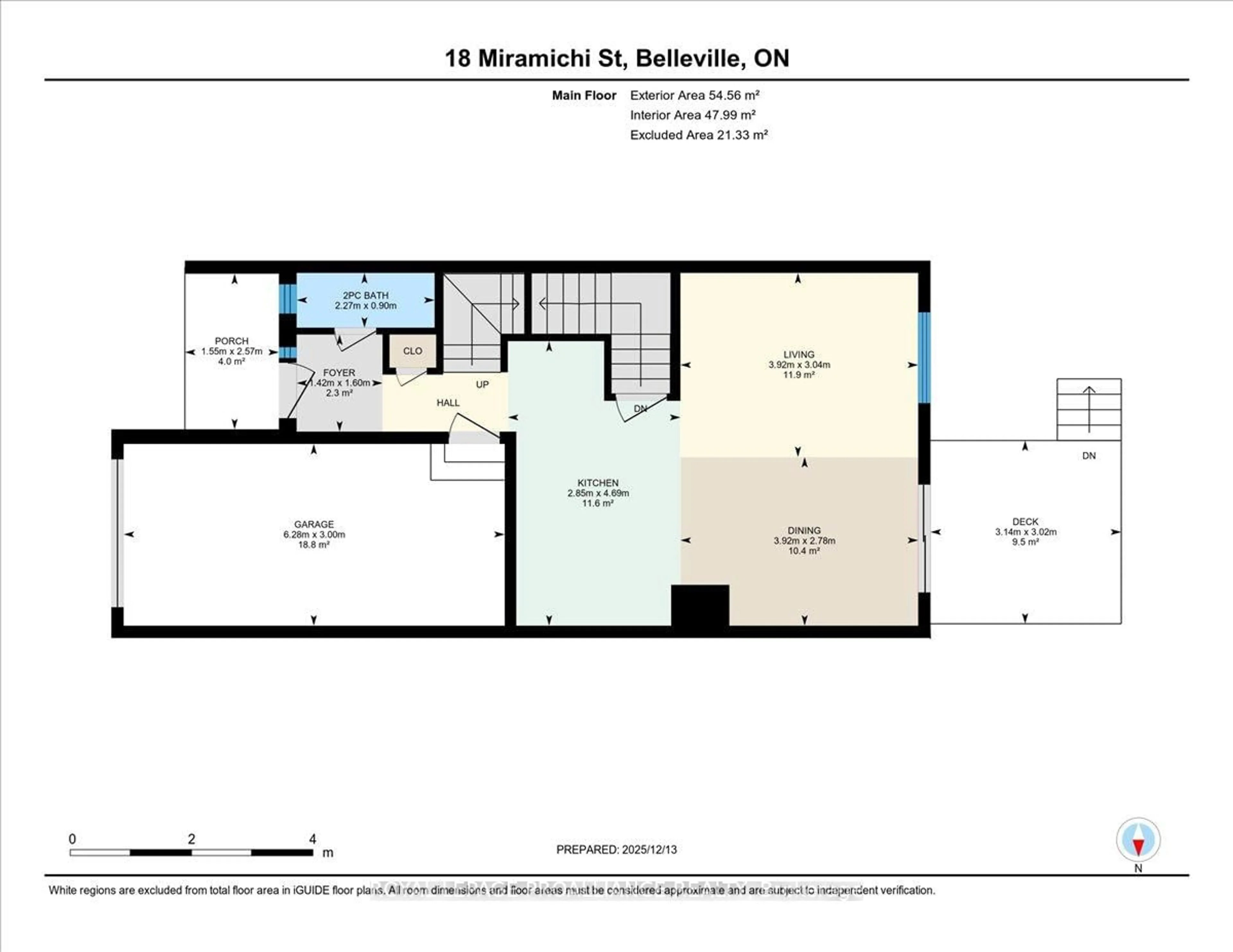 Floor plan for 18 MIRAMICHI St, Belleville Ontario K8N 0T3