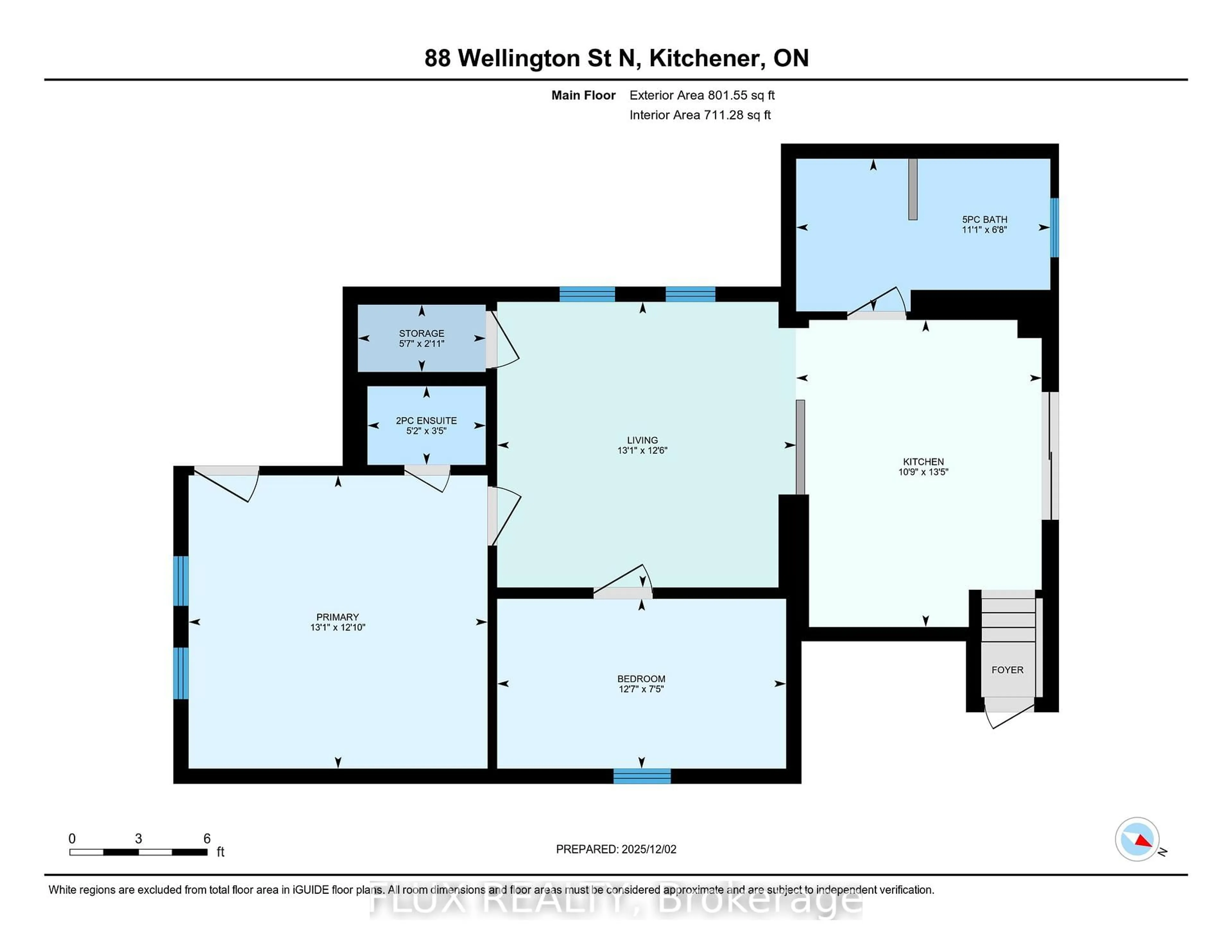 Floor plan for 88 Wellington St, Kitchener Ontario N2H 5J8