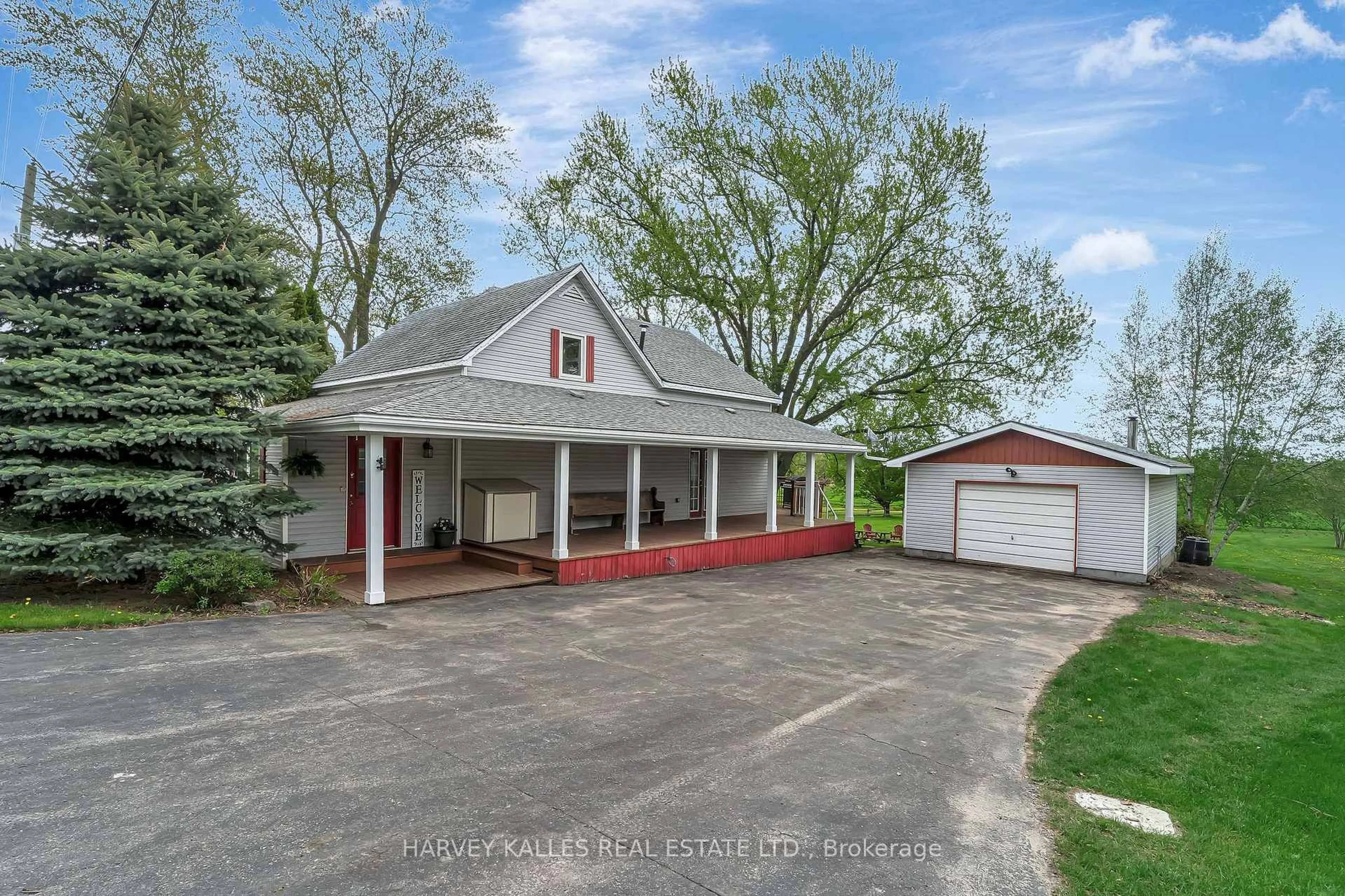 A pic from outside/outdoor area/front of a property/back of a property/a pic from drone, street for 13965 Loyalist Pkwy, Prince Edward County Ontario K0K 2T0