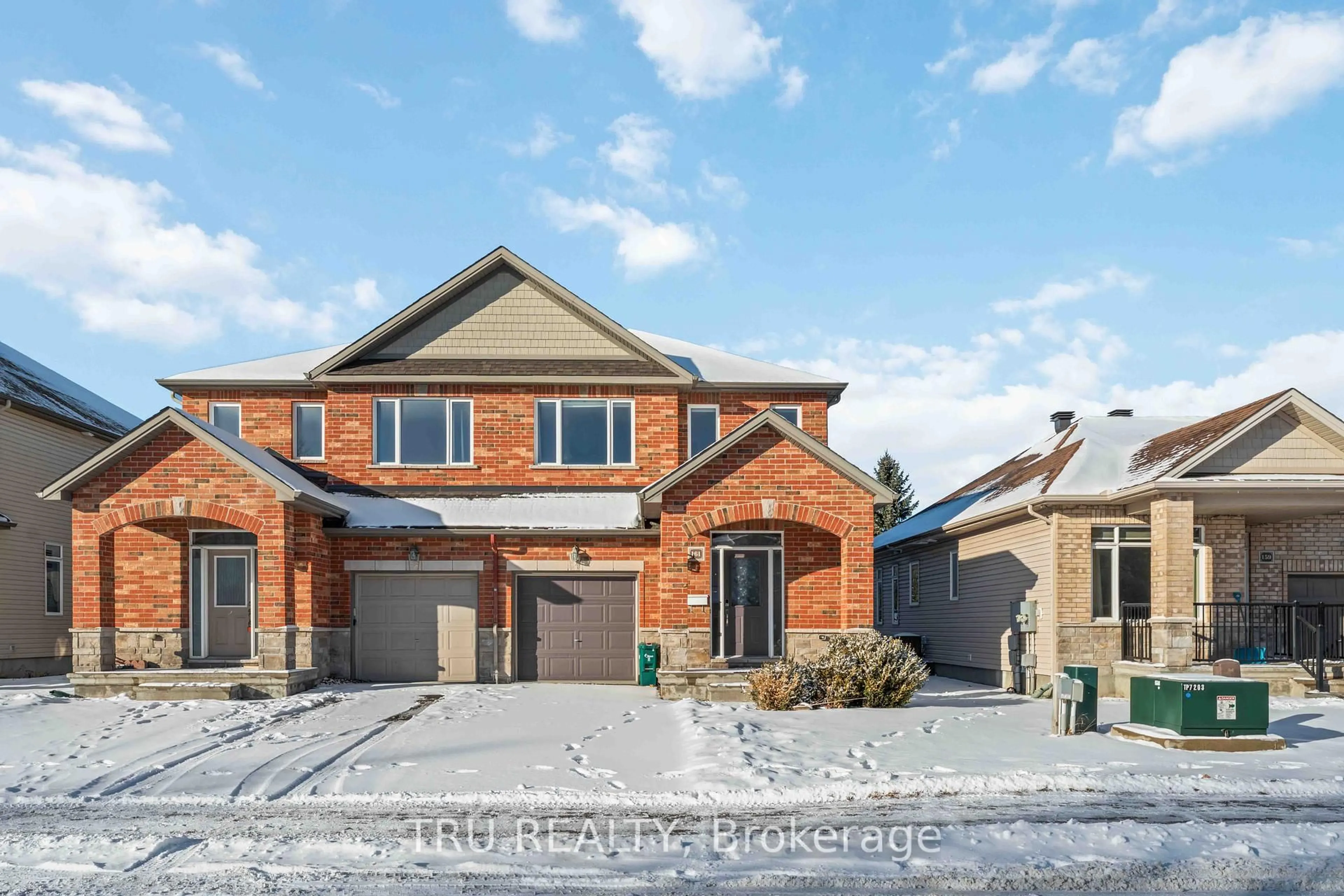 Home with brick exterior material, street for 161 Claridge Dr, Ottawa Ontario K2J 5V8
