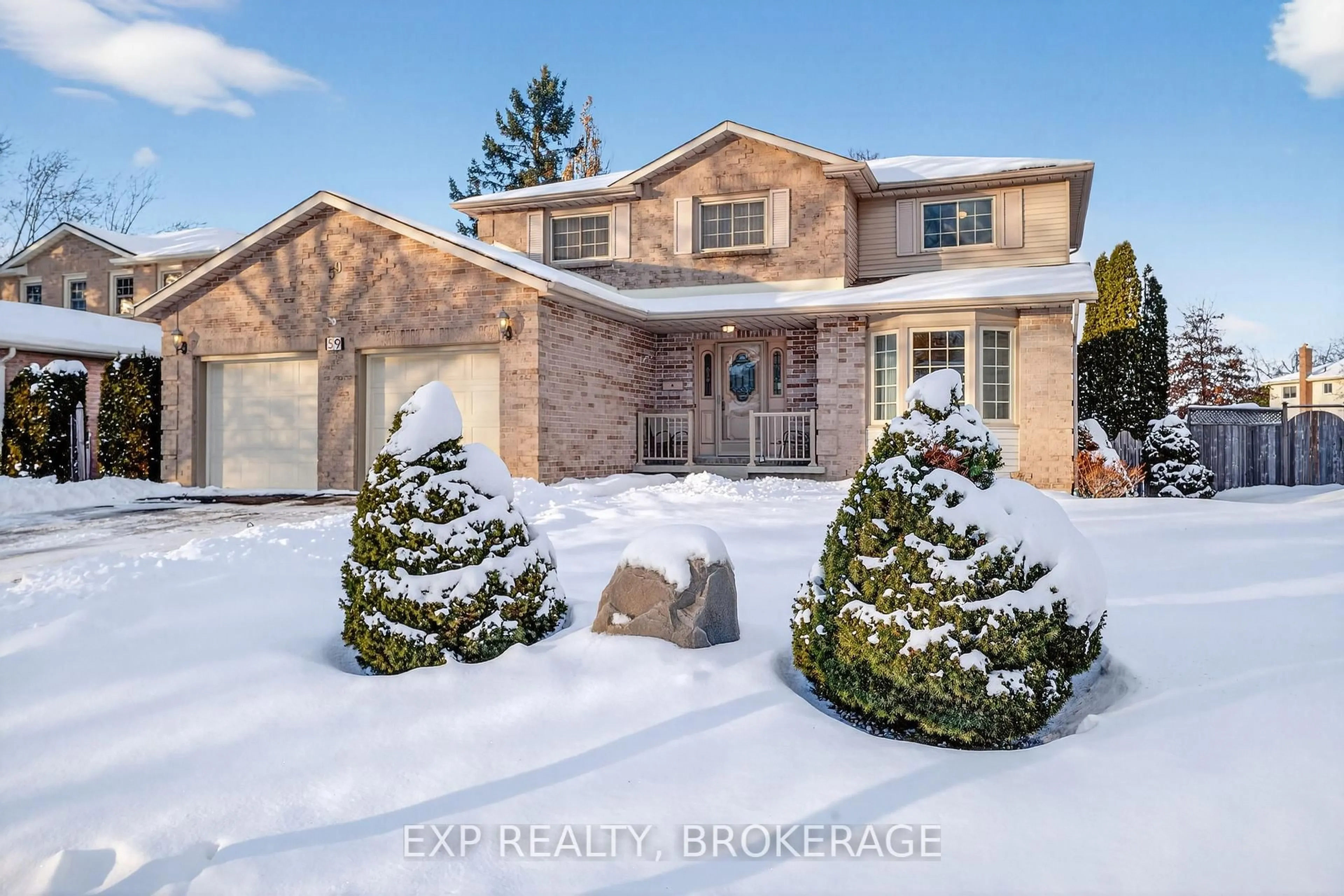 Home with brick exterior material, street for 59 CHARTWELL Cres, Kingston Ontario K7K 6P3