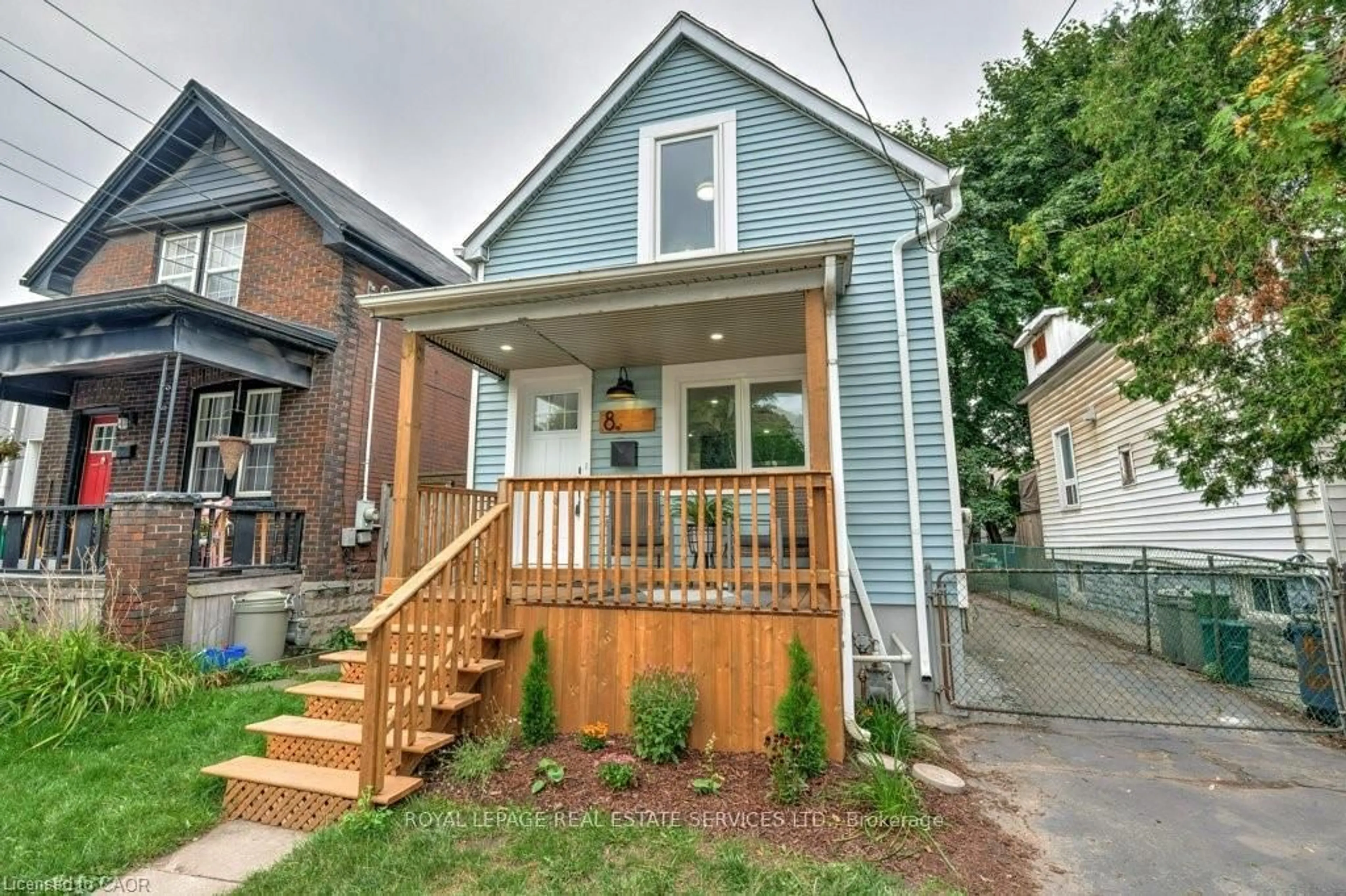 Home with brick exterior material, street for 8 Whitfield Ave, Hamilton Ontario L8L 4B4