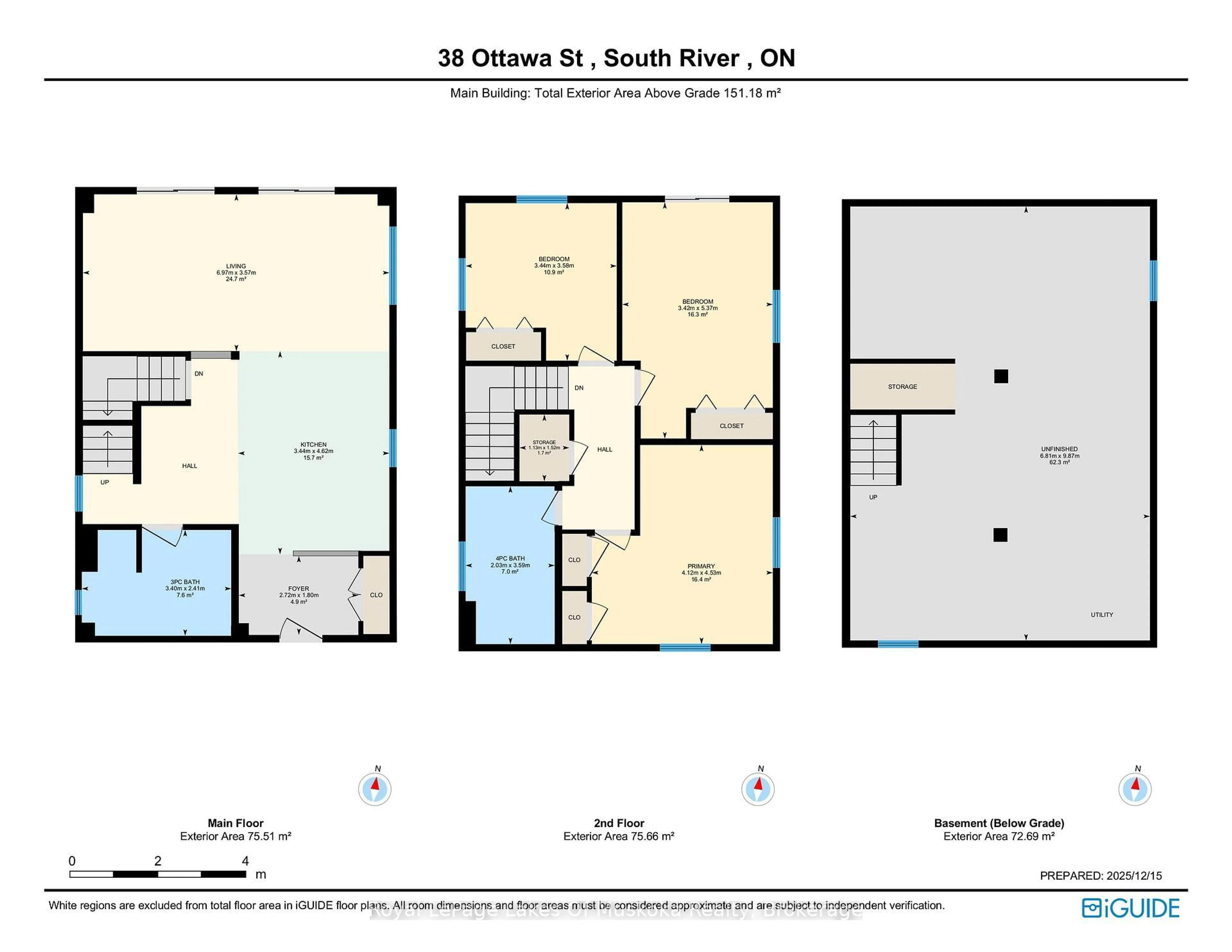Floor plan for 38 Ottawa Ave, South River Ontario P0A 1X0