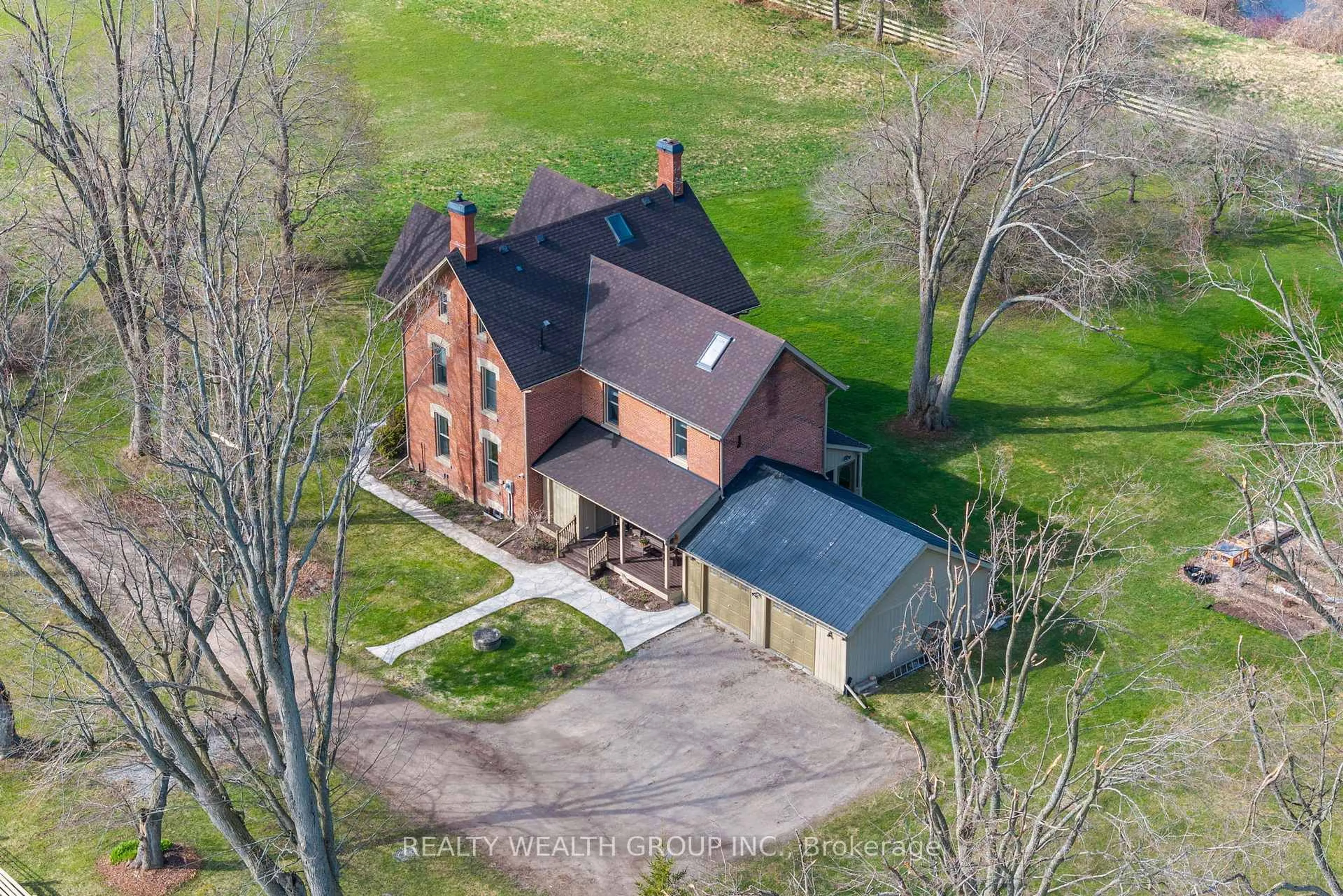 A pic from outside/outdoor area/front of a property/back of a property/a pic from drone, building for 1201 Salem Rd, Kawartha Lakes Ontario K0M 2C0