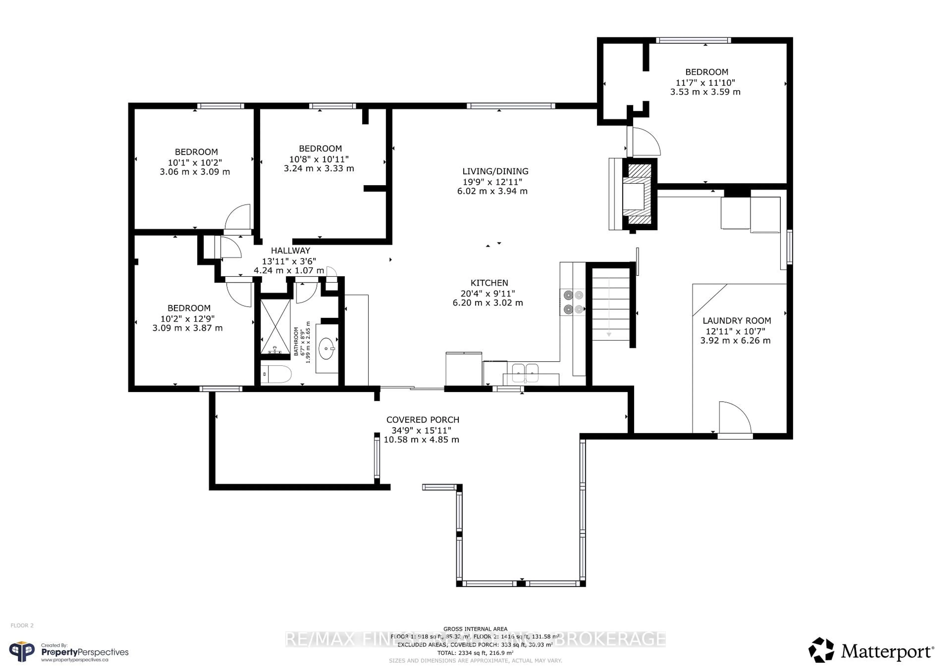 Floor plan for 1523 Lake Rd, Kaladar Ontario K0K 1Z0
