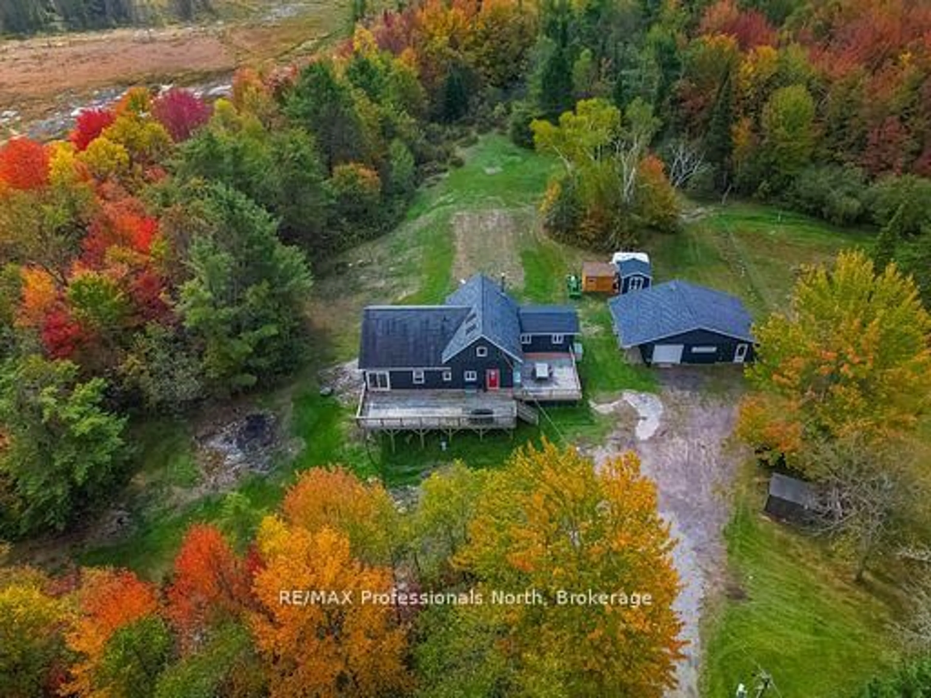 A pic from outside/outdoor area/front of a property/back of a property/a pic from drone, unknown for 1110 Sedgwick Rd, Minden Hills Ontario K0M 2K0