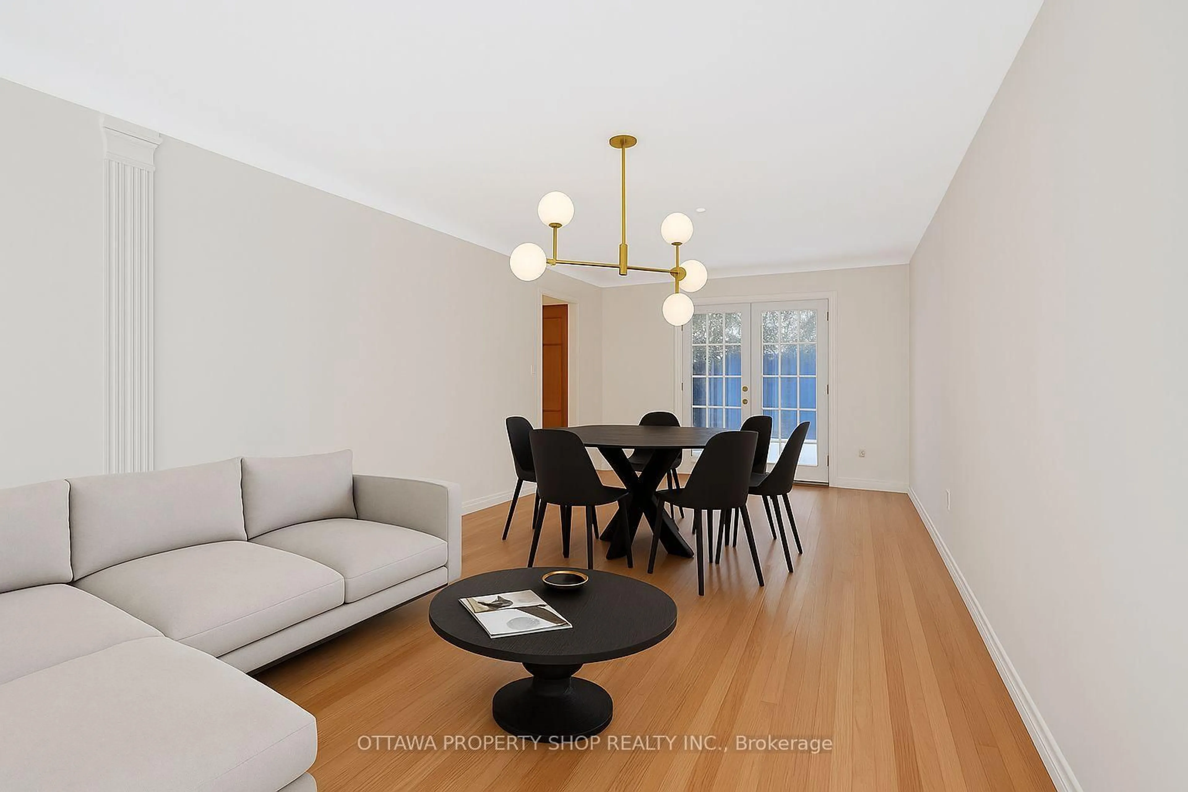 Living room with furniture, wood/laminate floor for 674 Hastings Ave, Ottawa Ontario K1G 1N1