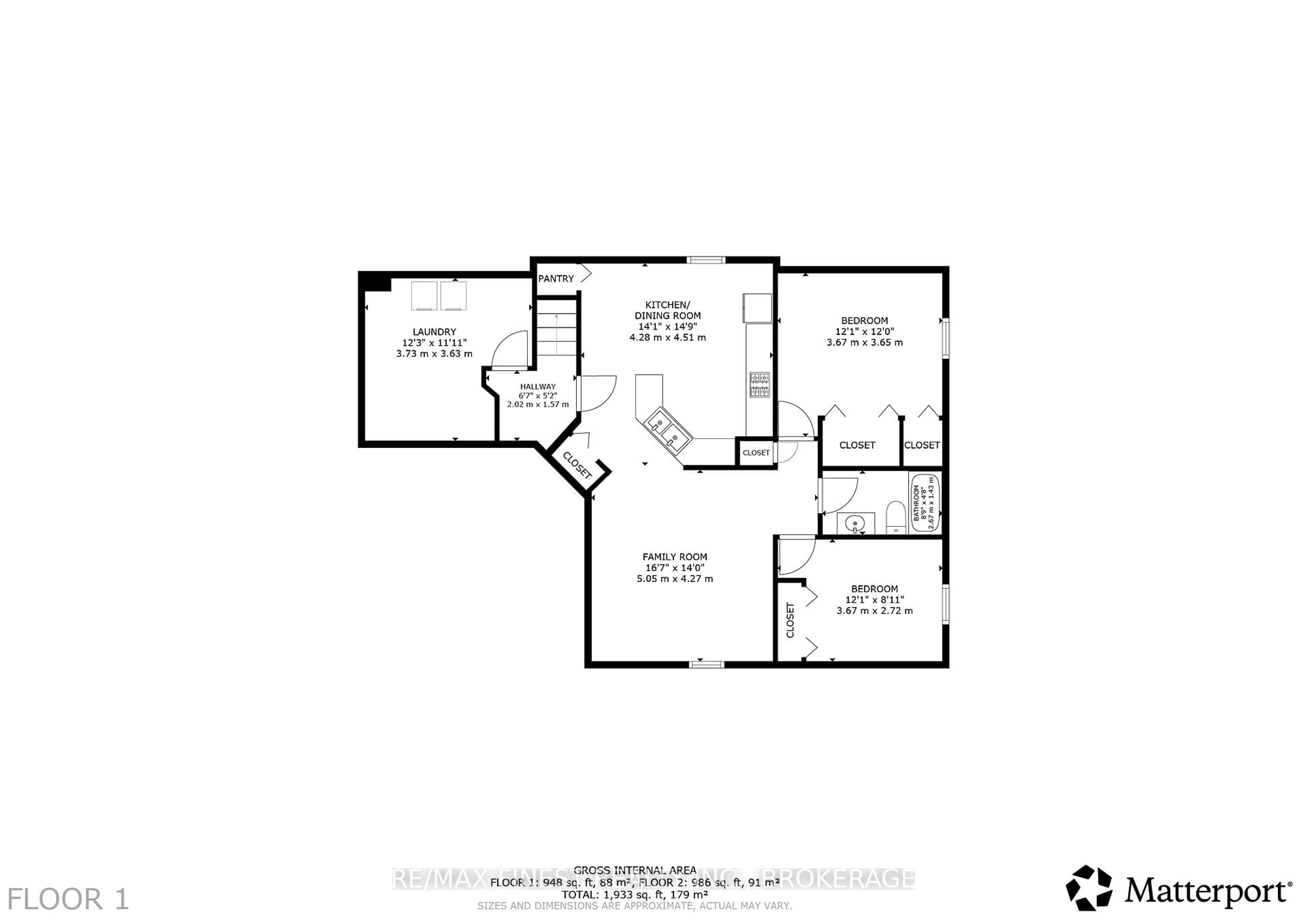 Floor plan for 171 Sutherland Dr, Kingston Ontario K7K 5W1