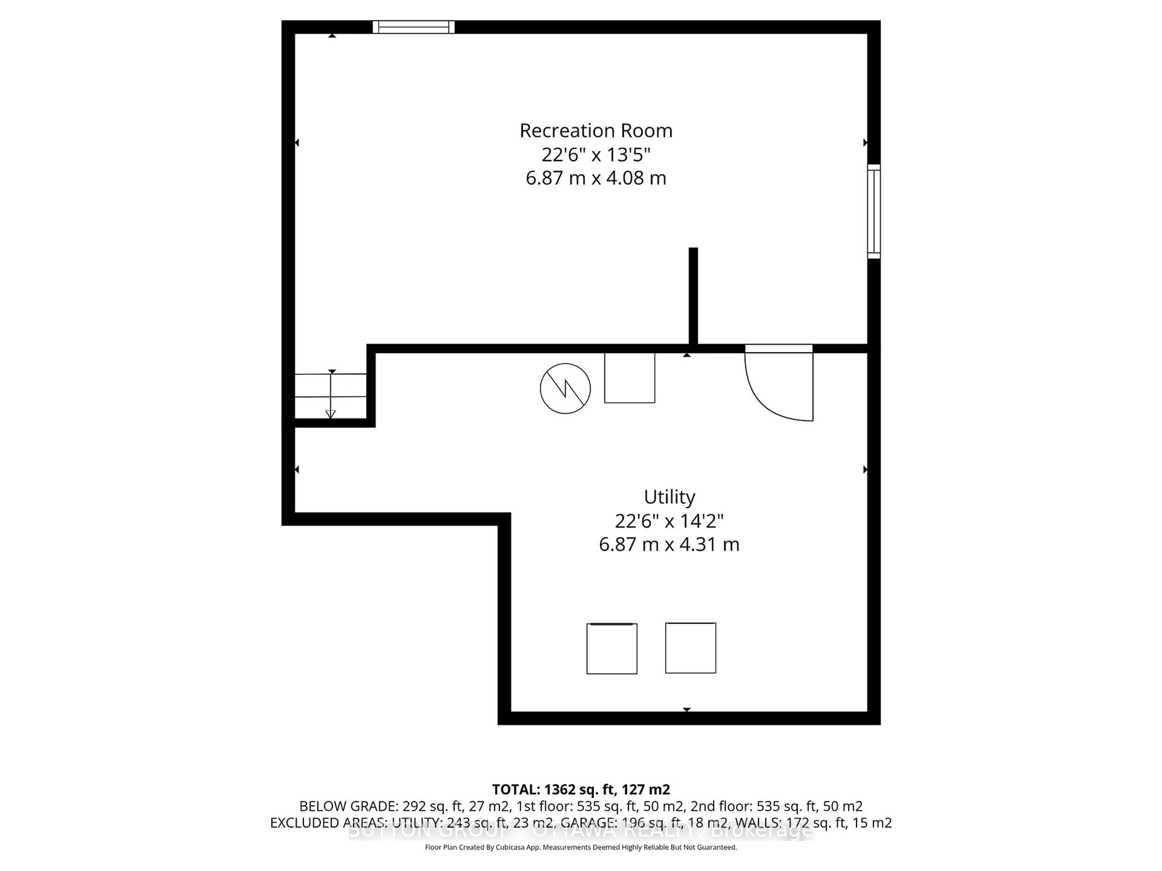 Floor plan for 286 Mceachern Cres, Orleans Ontario K1E 3K3