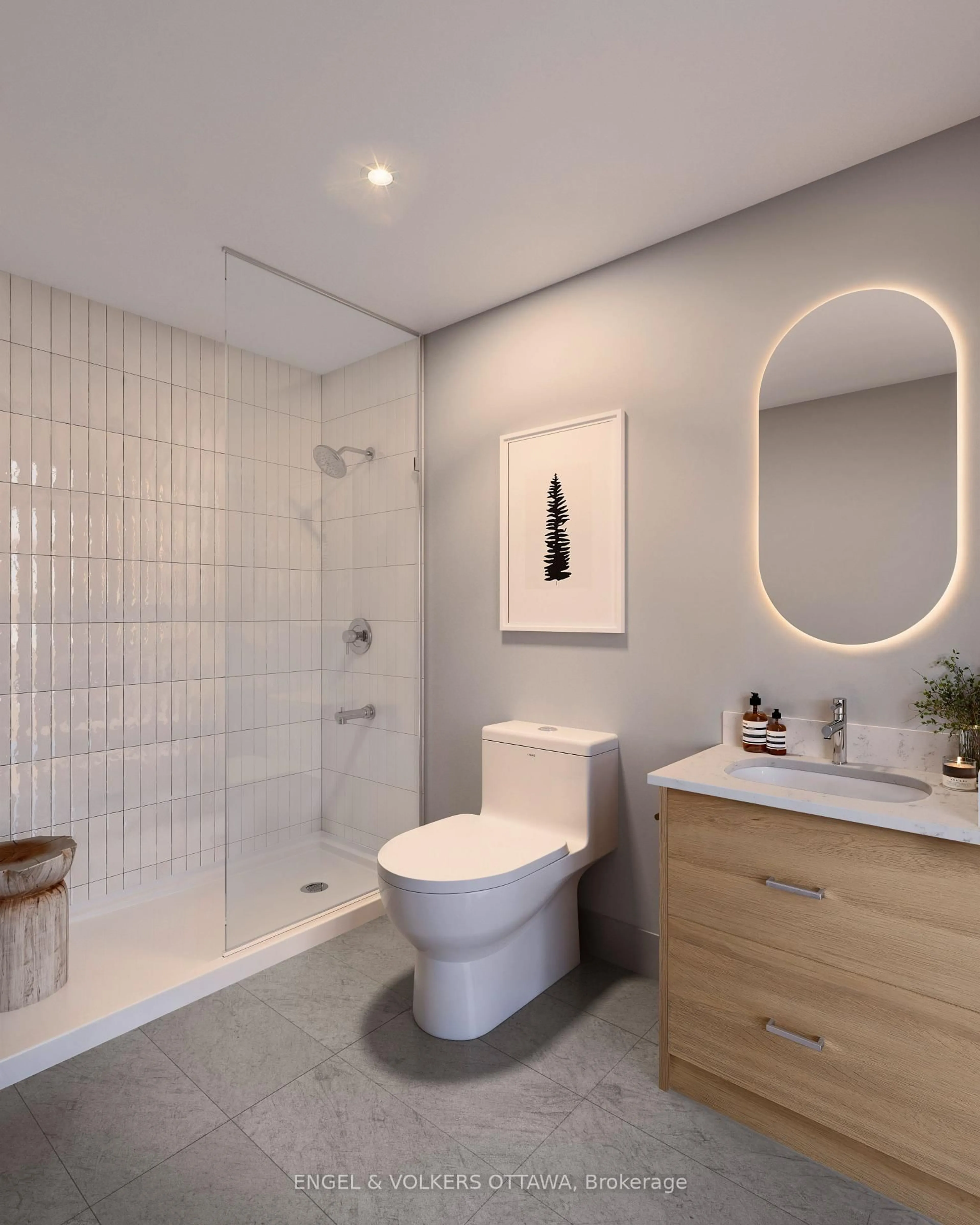 Contemporary bathroom, ceramic/tile floor for 8 Blackburn Ave #317, Ottawa Ontario K1N 7Z2