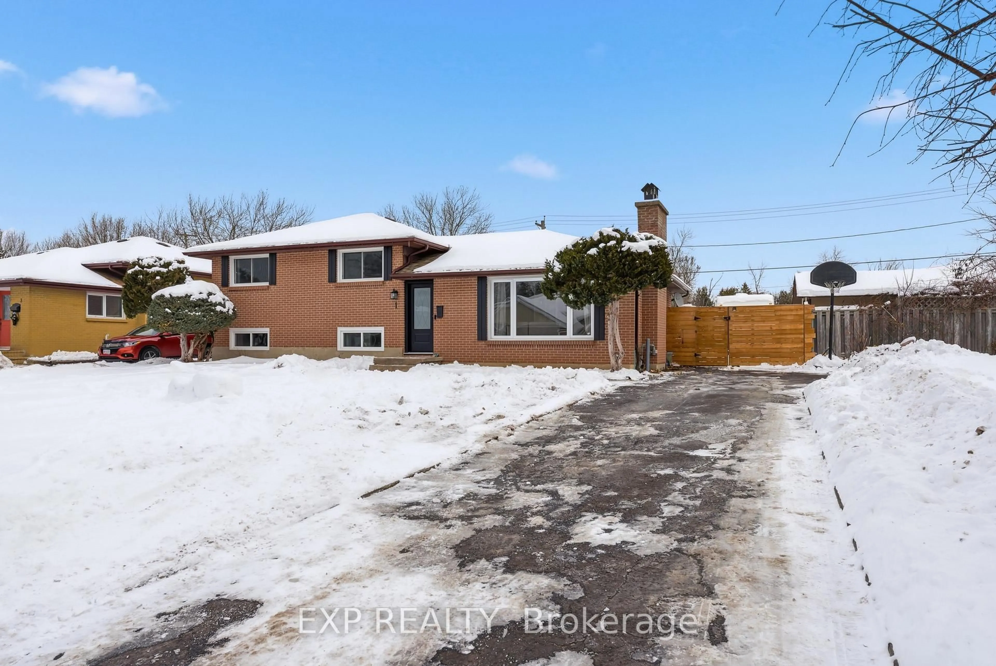 Home with brick exterior material, street for 1 Nelles Ave, Quinte West Ontario K8V 3A6
