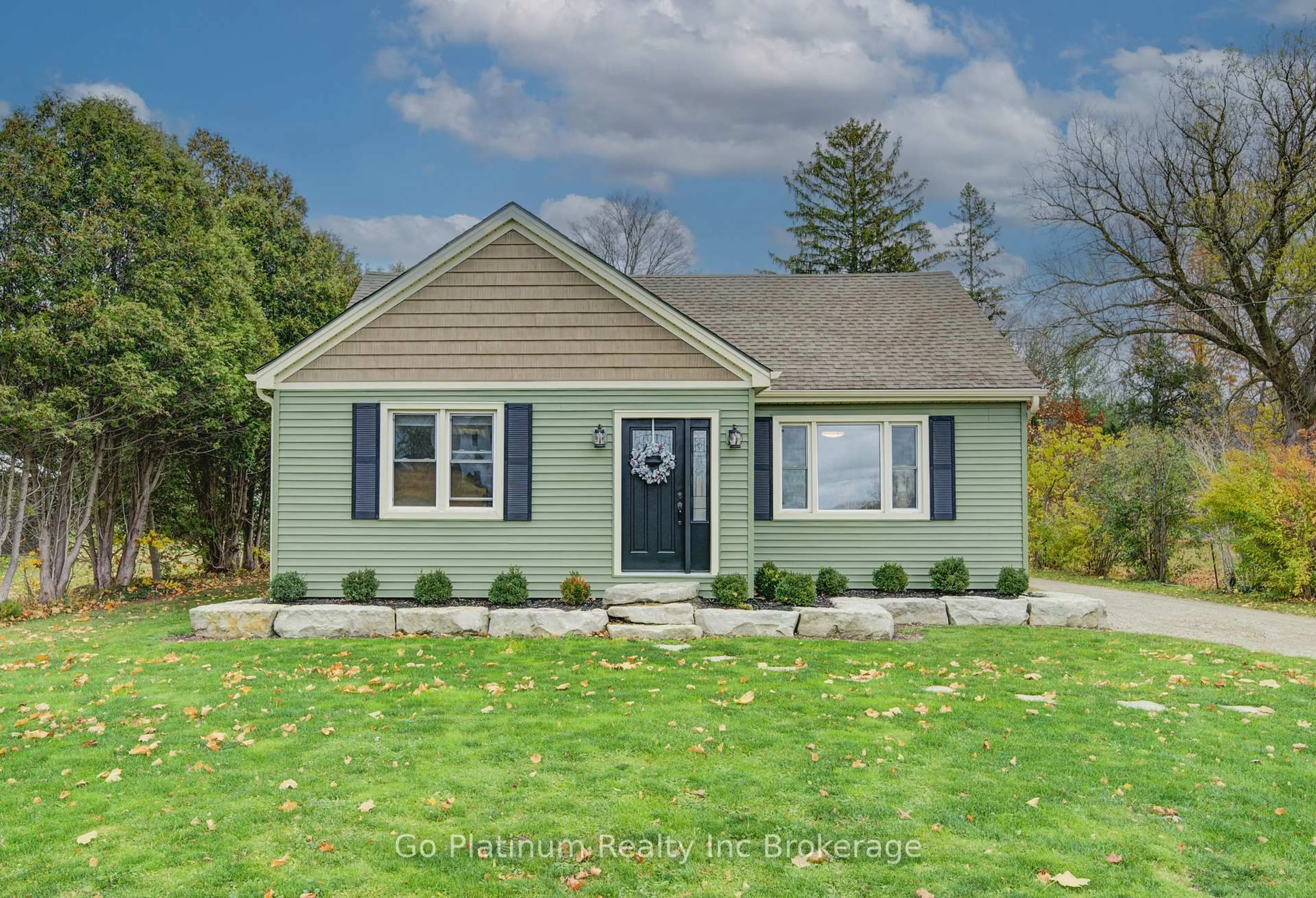 Home with vinyl exterior material, street for 332508 Plank Line, South-West Oxford Ontario N4G 4H1