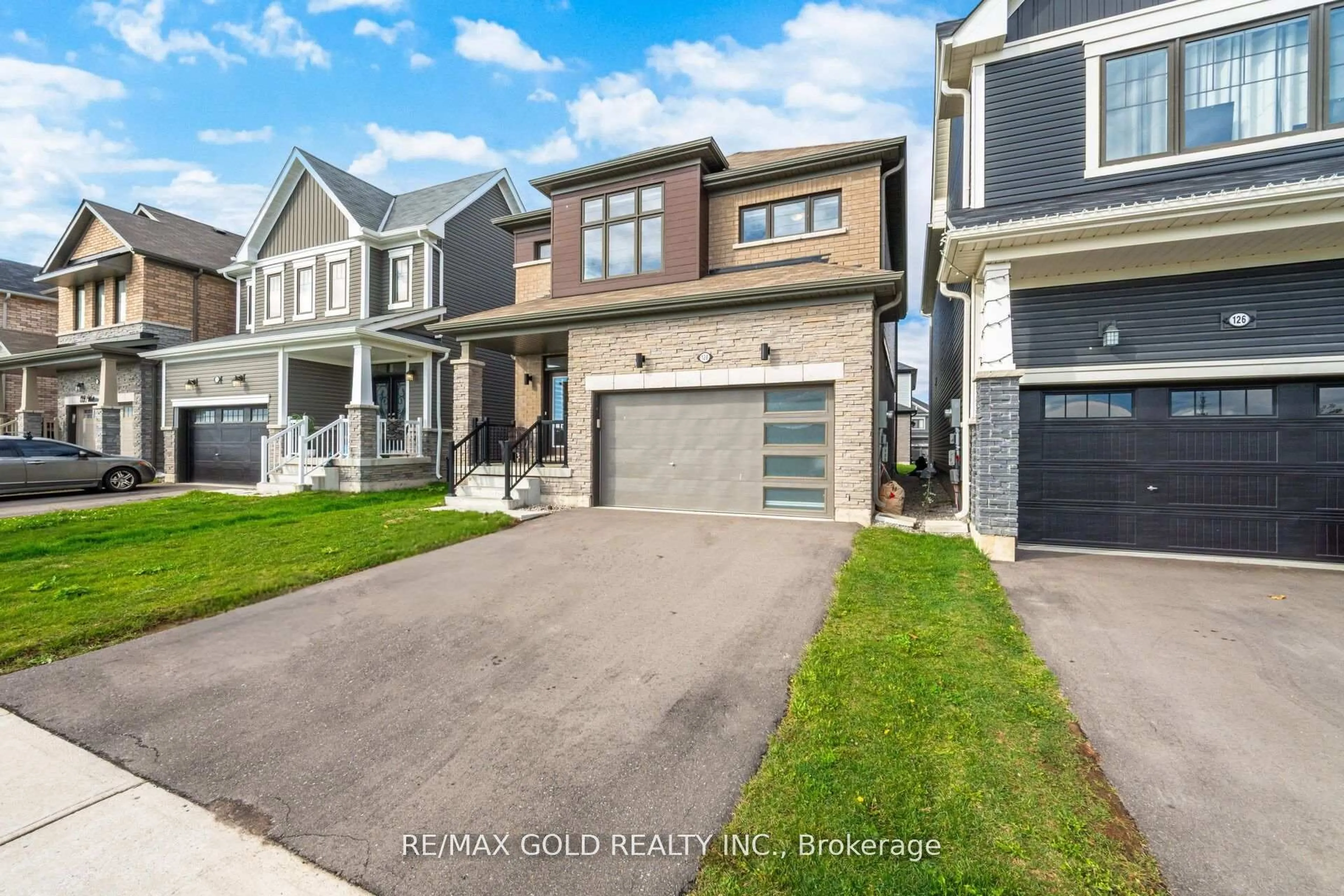 Home with brick exterior material, street for 128 Whithorn Cres, Haldimand Ontario N3W 0G4