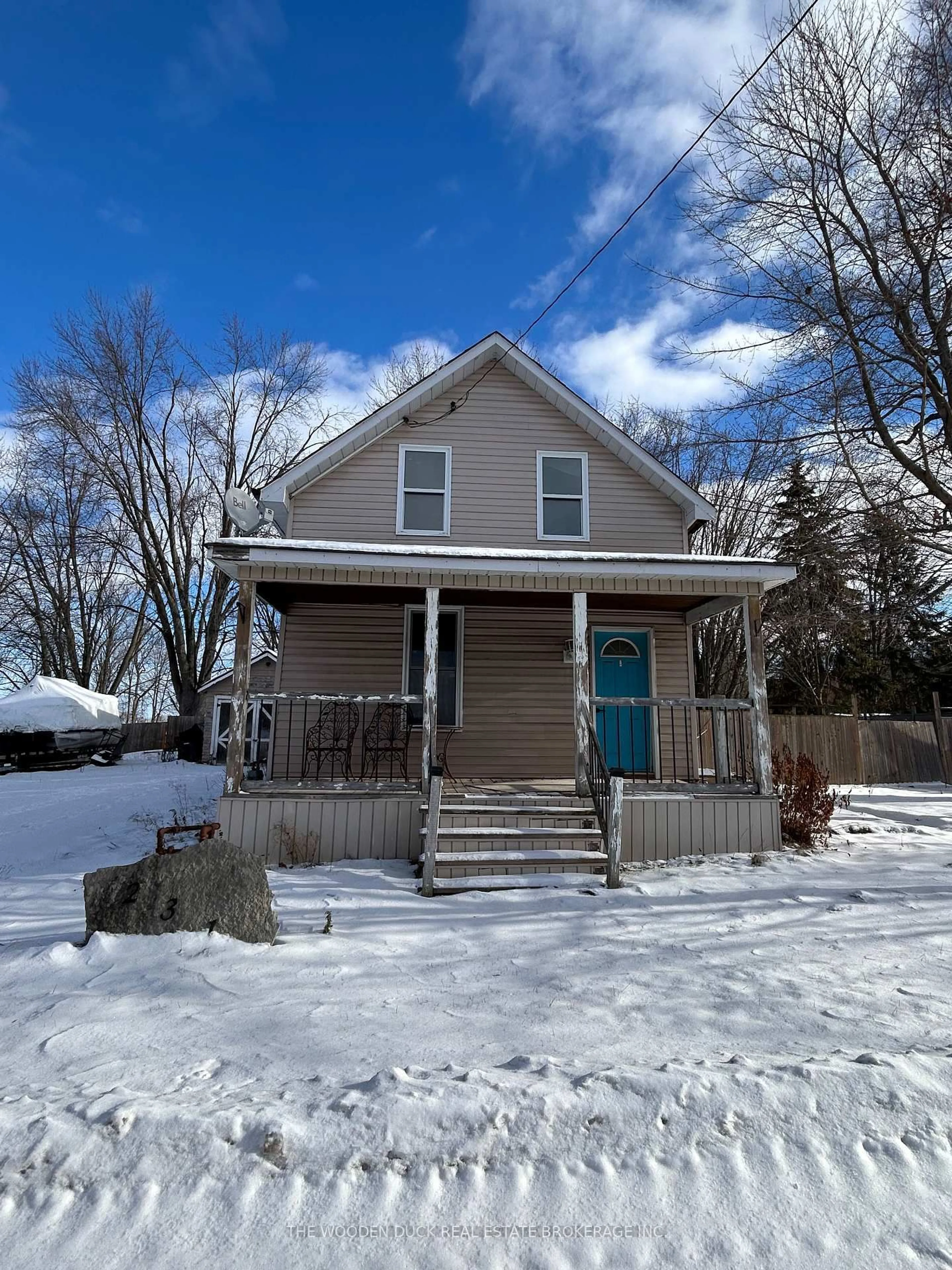 Home with vinyl exterior material, street for 231 County Rd 28 Rd, Otonabee-South Monaghan Ontario L0A 1G0