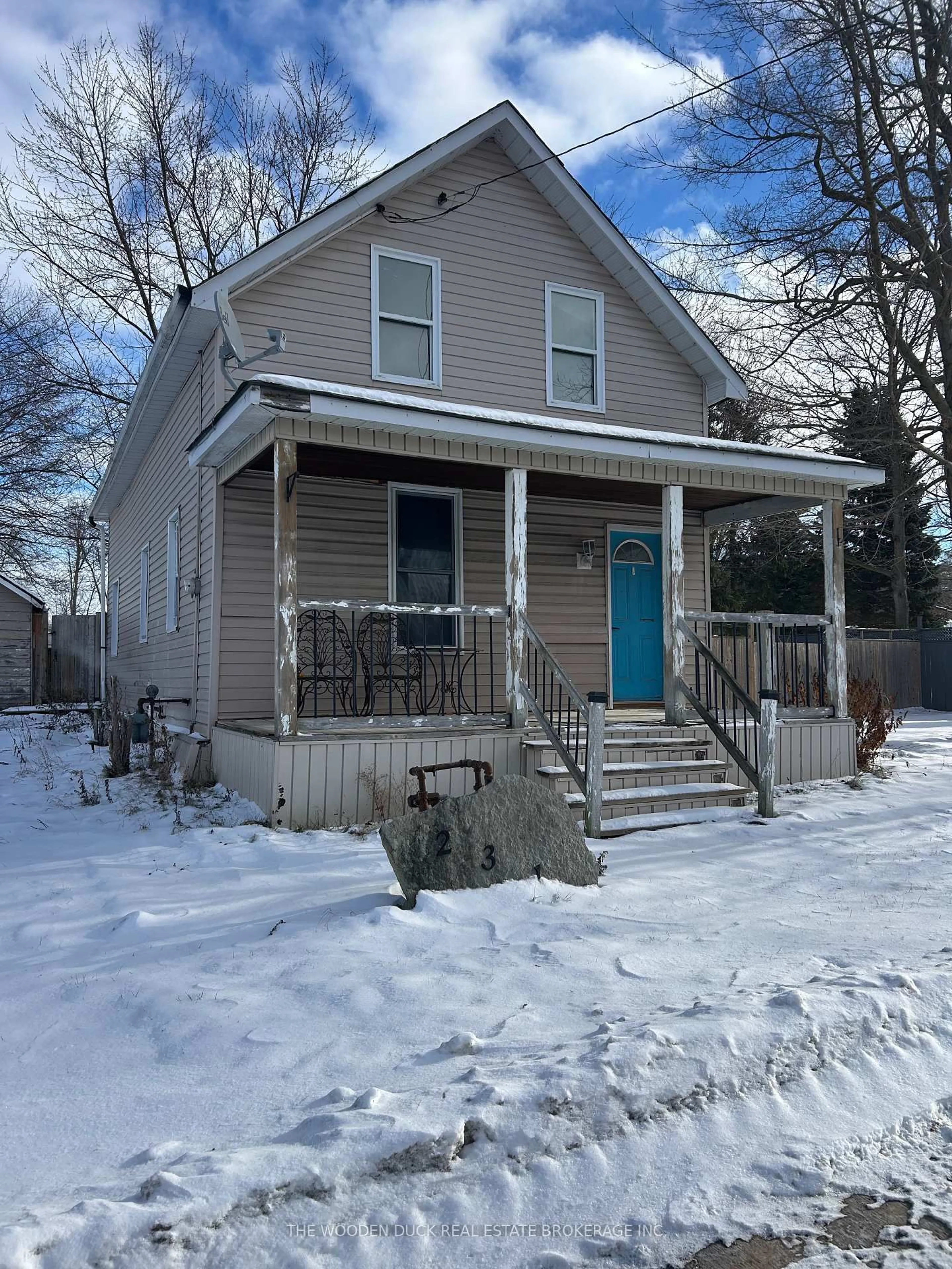 Home with vinyl exterior material, street for 231 County Rd 28 Rd, Otonabee-South Monaghan Ontario L0A 1G0