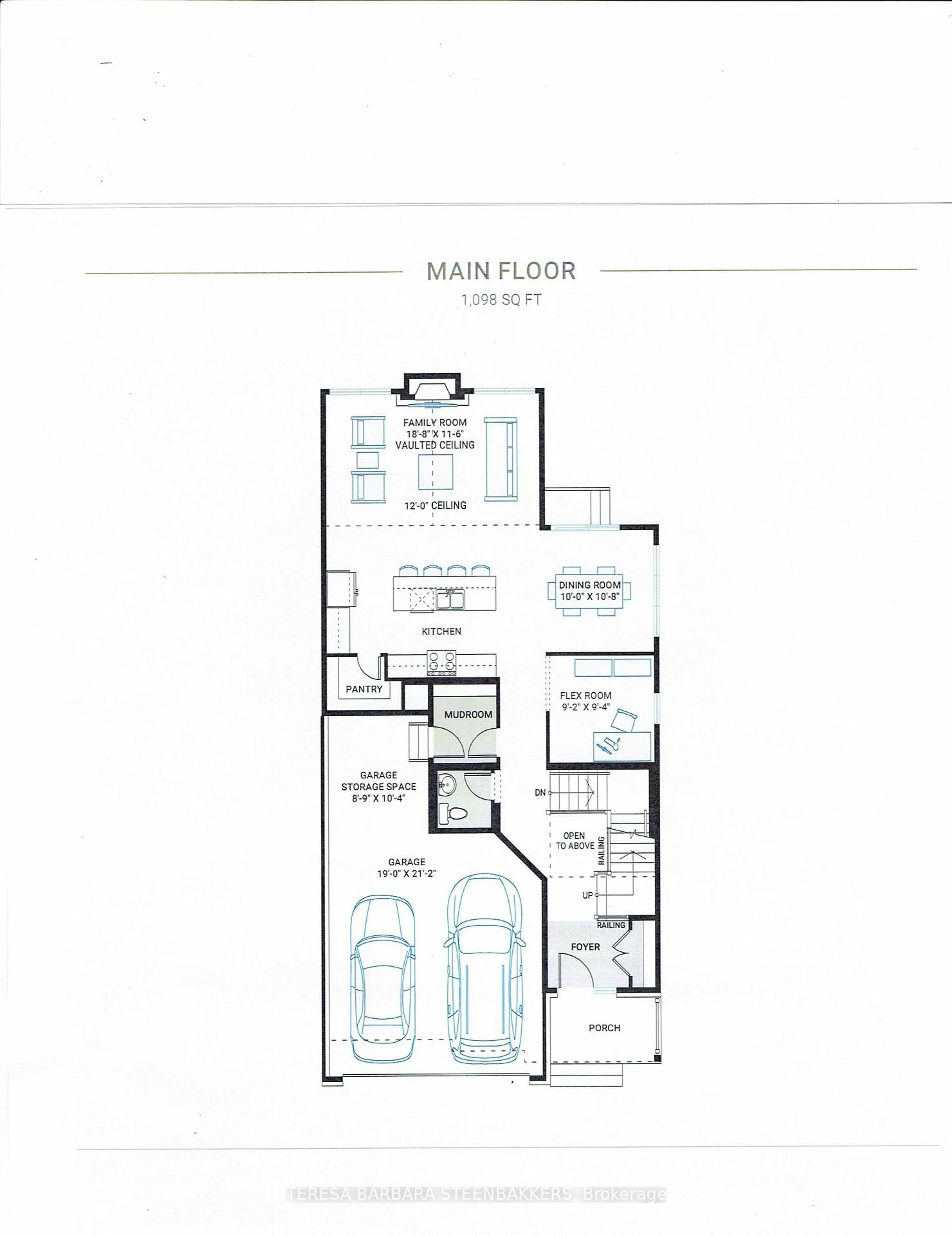 Floor plan for 747 Kenny Gordon Ave, Ottawa Ontario K4M 0X9