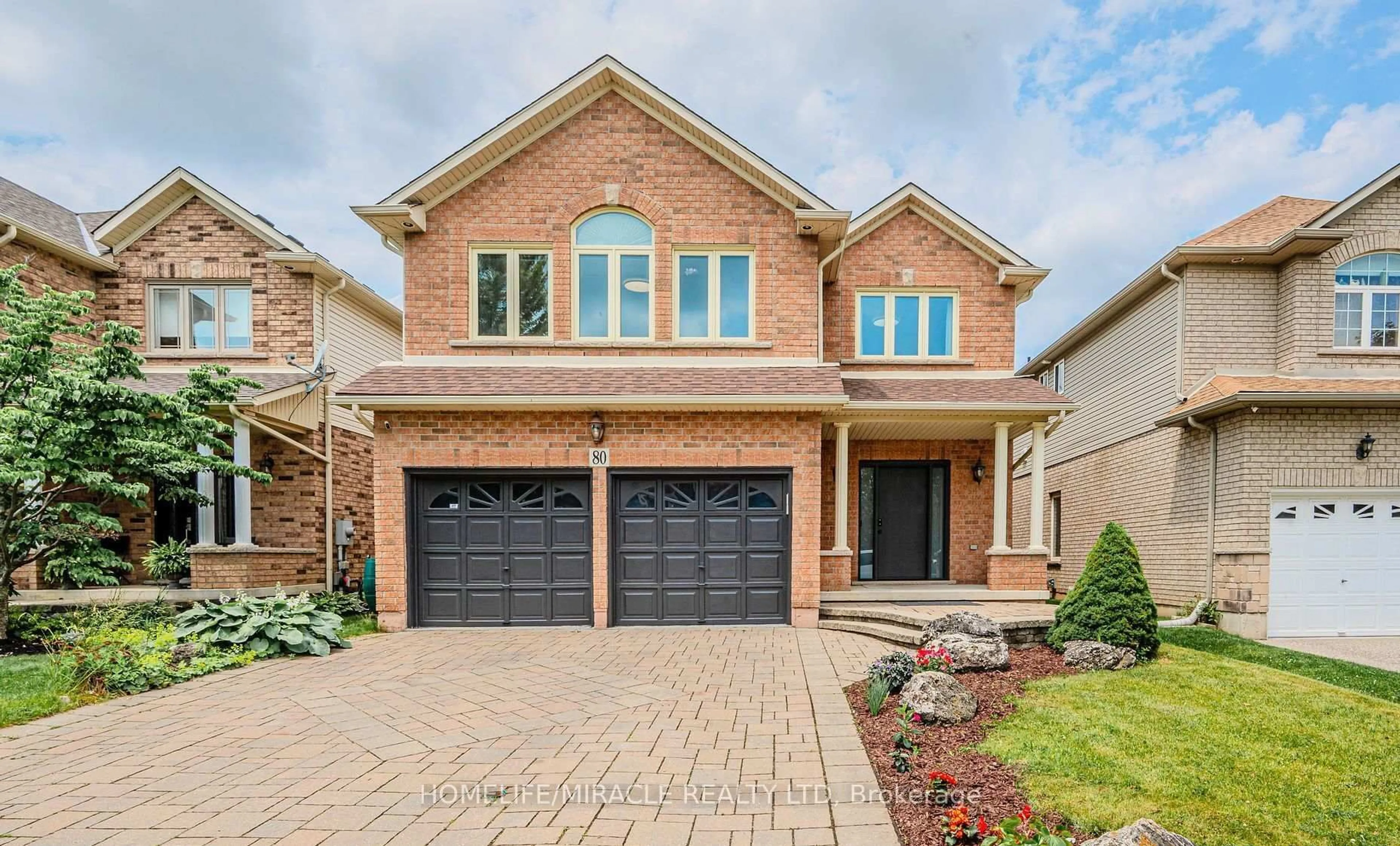 Home with brick exterior material, street for 80 Meadowbank Dr, Hamilton Ontario L9B 2Y1