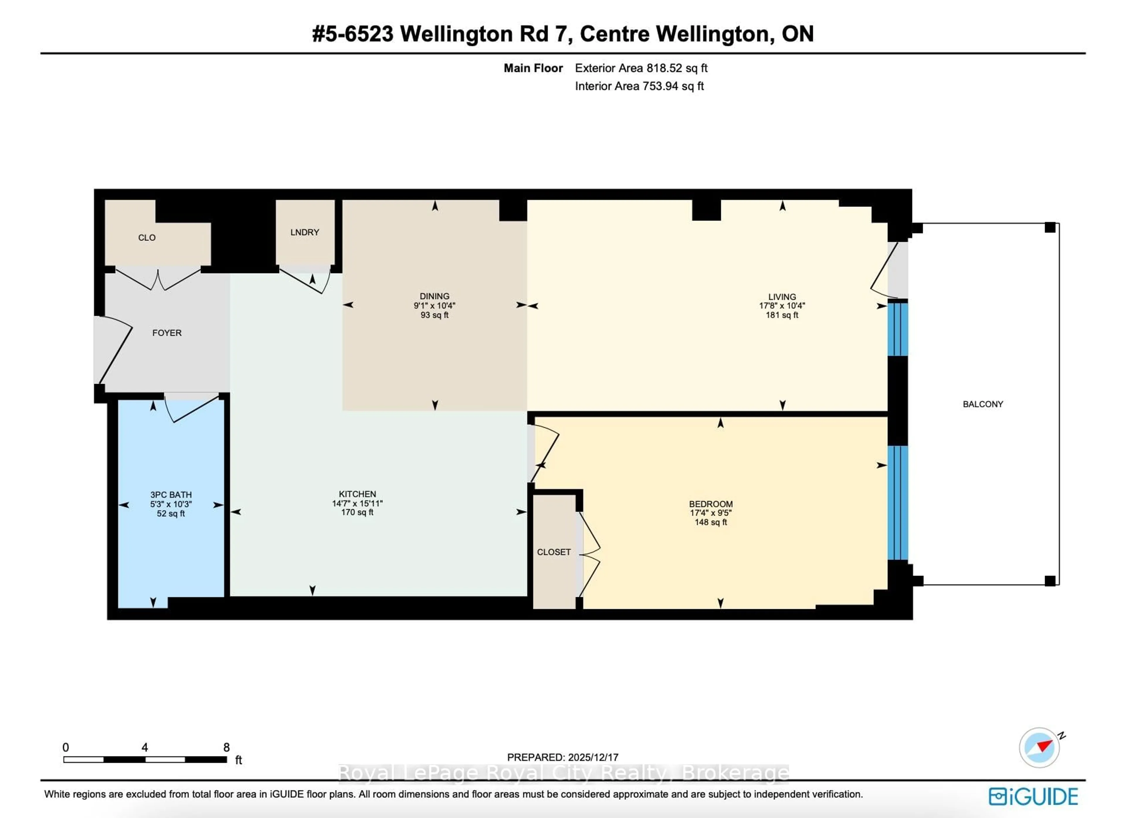 Floor plan for 6523 Wellington 7 Rd #5, Centre Wellington Ontario N0B 1S0