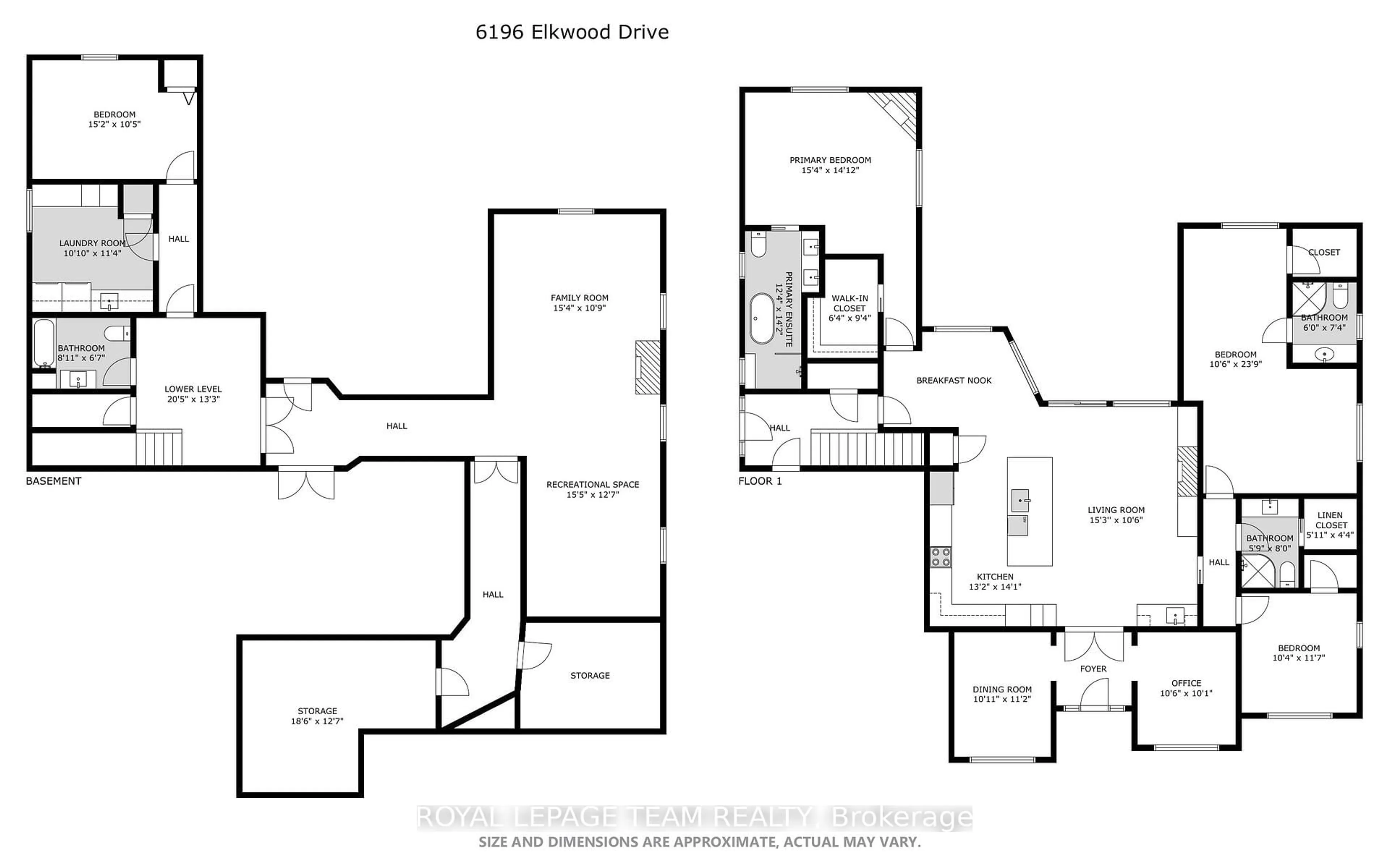 Floor plan for 6196 Elkwood Dr, Ottawa Ontario K4P 1M9