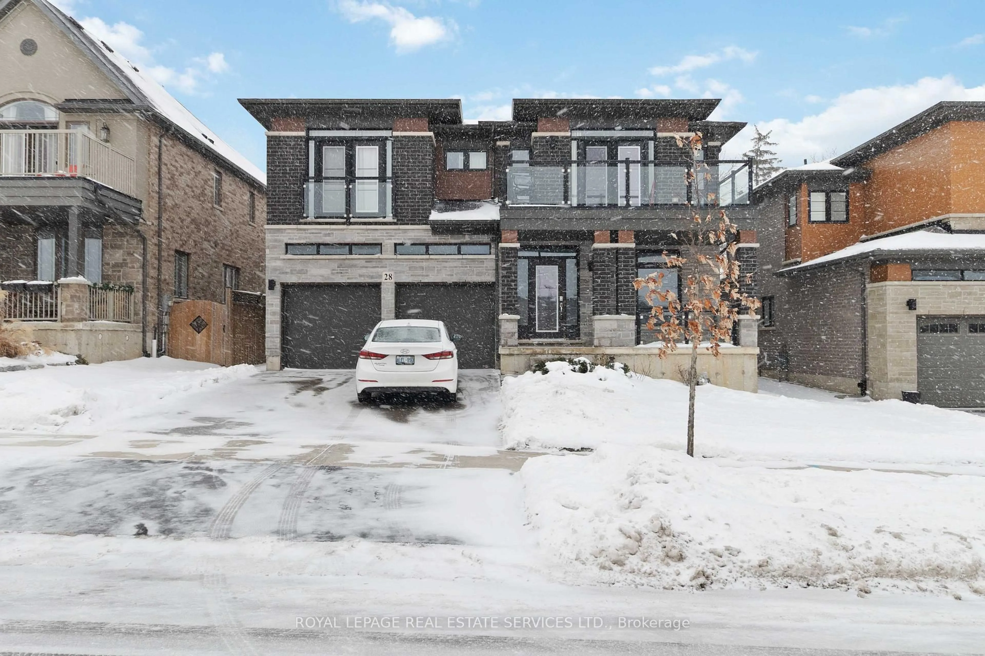 Home with brick exterior material, street for 28 Lorne Card Dr, Brant Ontario N3L 0J7