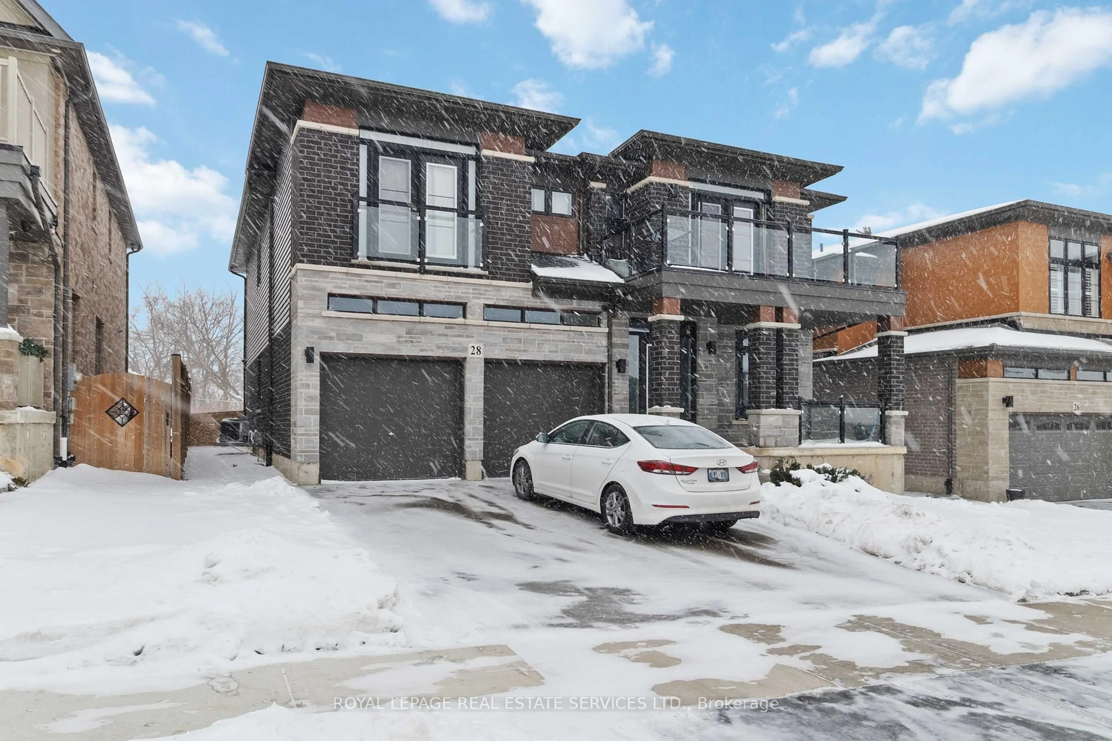 Home with brick exterior material, street for 28 Lorne Card Dr, Brant Ontario N3L 0J7