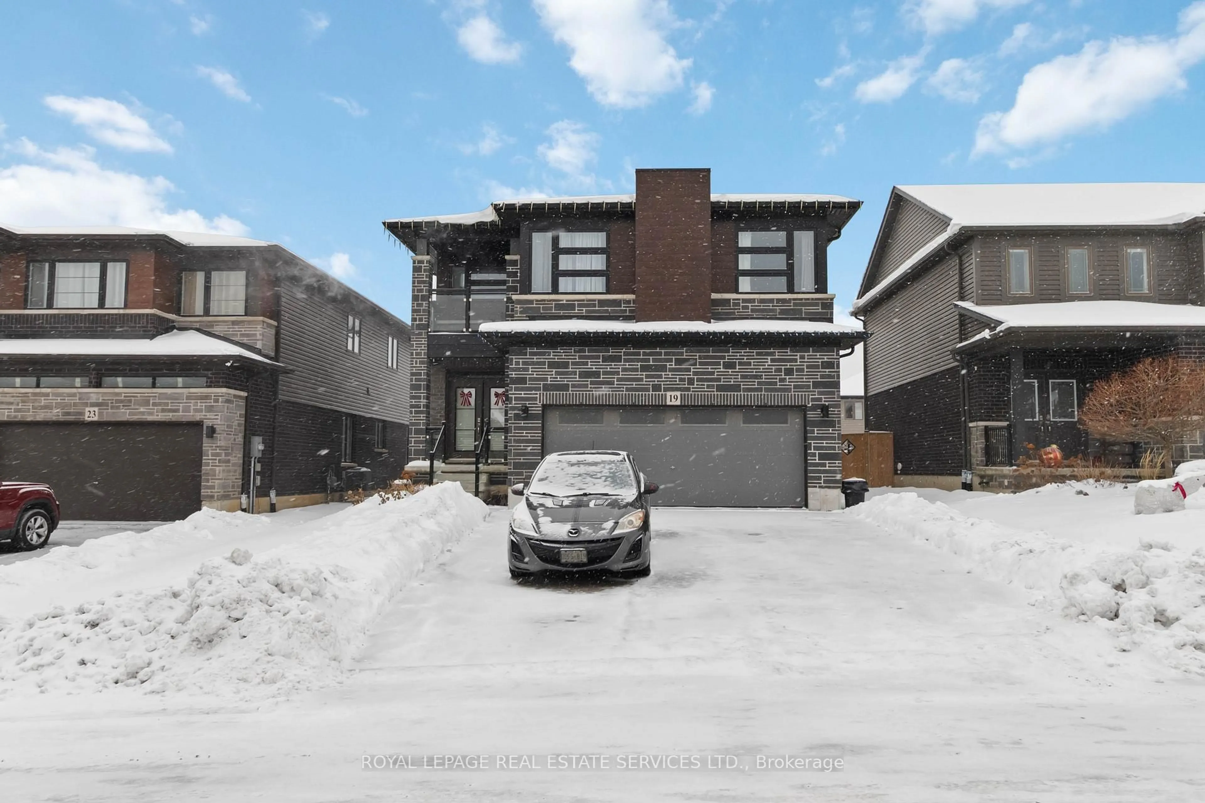 Home with brick exterior material, street for 19 McGovern Lane, Brant Ontario N3L 0K3