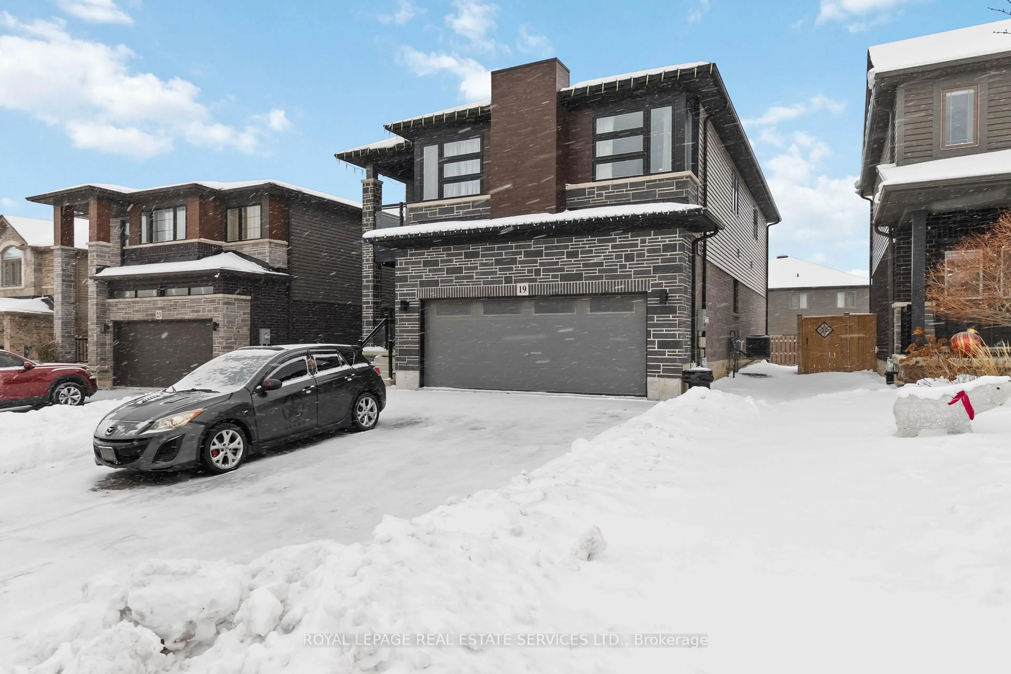 Home with brick exterior material, street for 19 McGovern Lane, Brant Ontario N3L 0K3