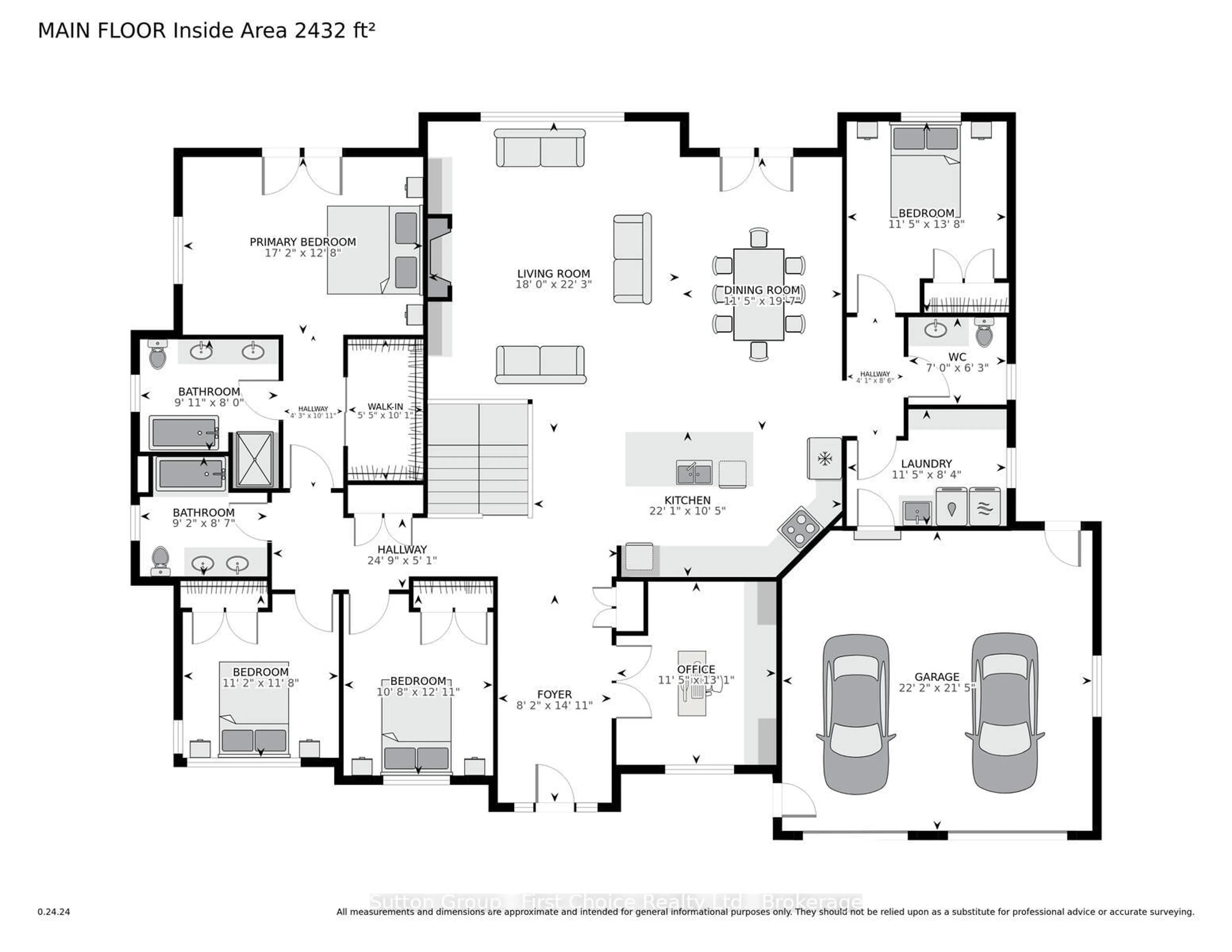 Floor plan for 73588 Irene Cres, Bluewater Ontario N0M 2T0