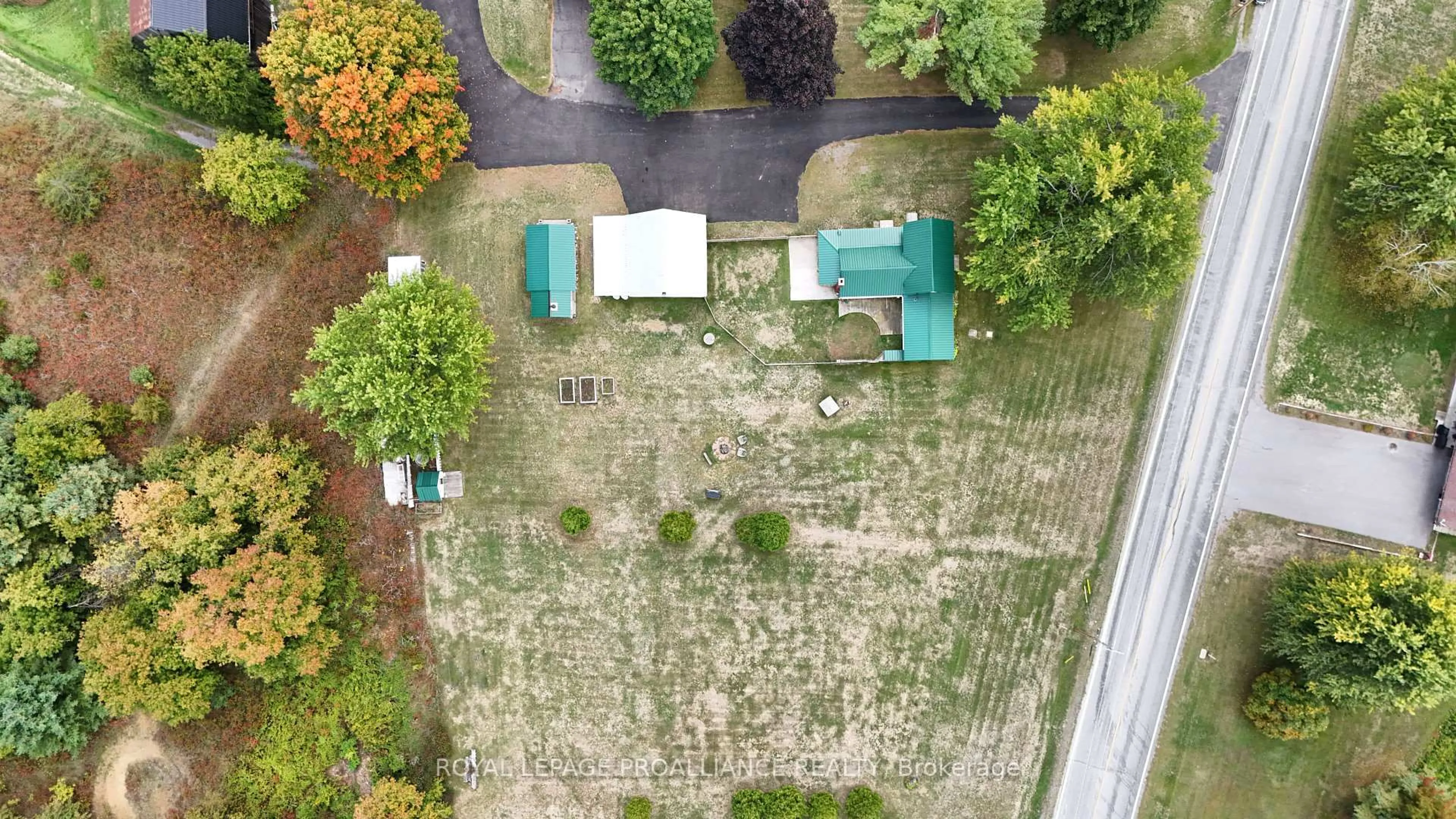 A pic from outside/outdoor area/front of a property/back of a property/a pic from drone, street for 310 Old Madoc Rd, Quinte West Ontario K0K 2B0