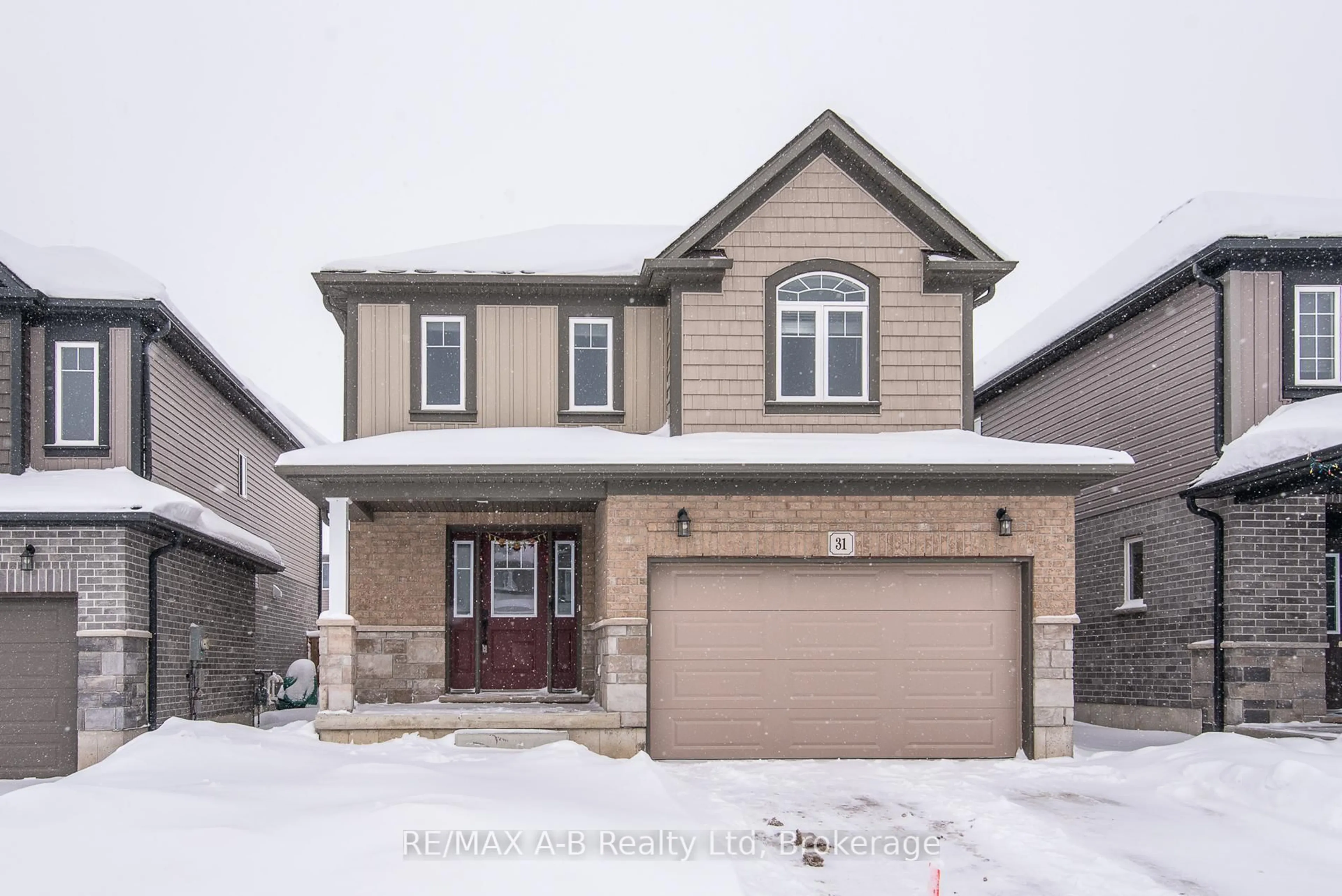 Home with brick exterior material, street for 31 Davidson Dr, Stratford Ontario N5A 0J5