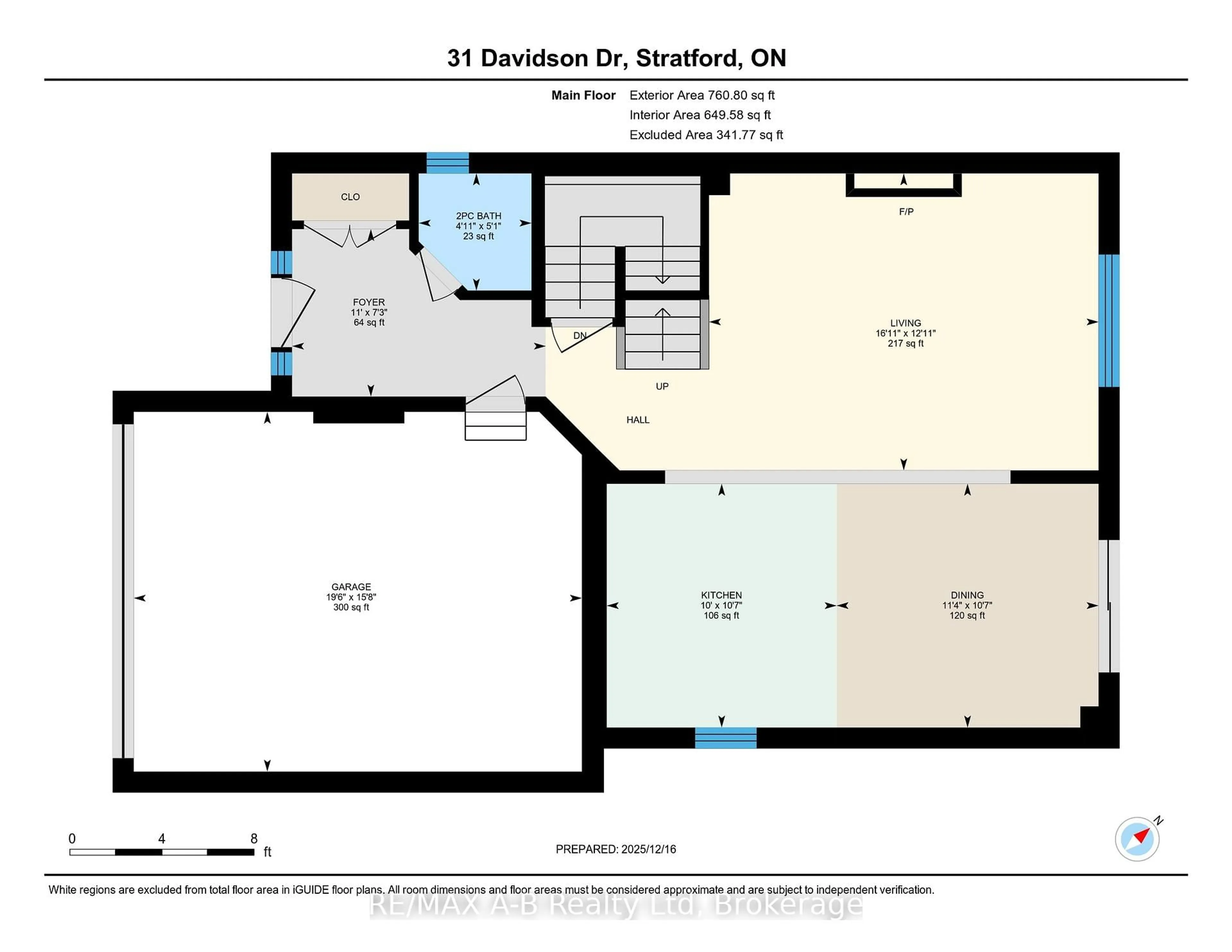 Floor plan for 31 Davidson Dr, Stratford Ontario N5A 0J5