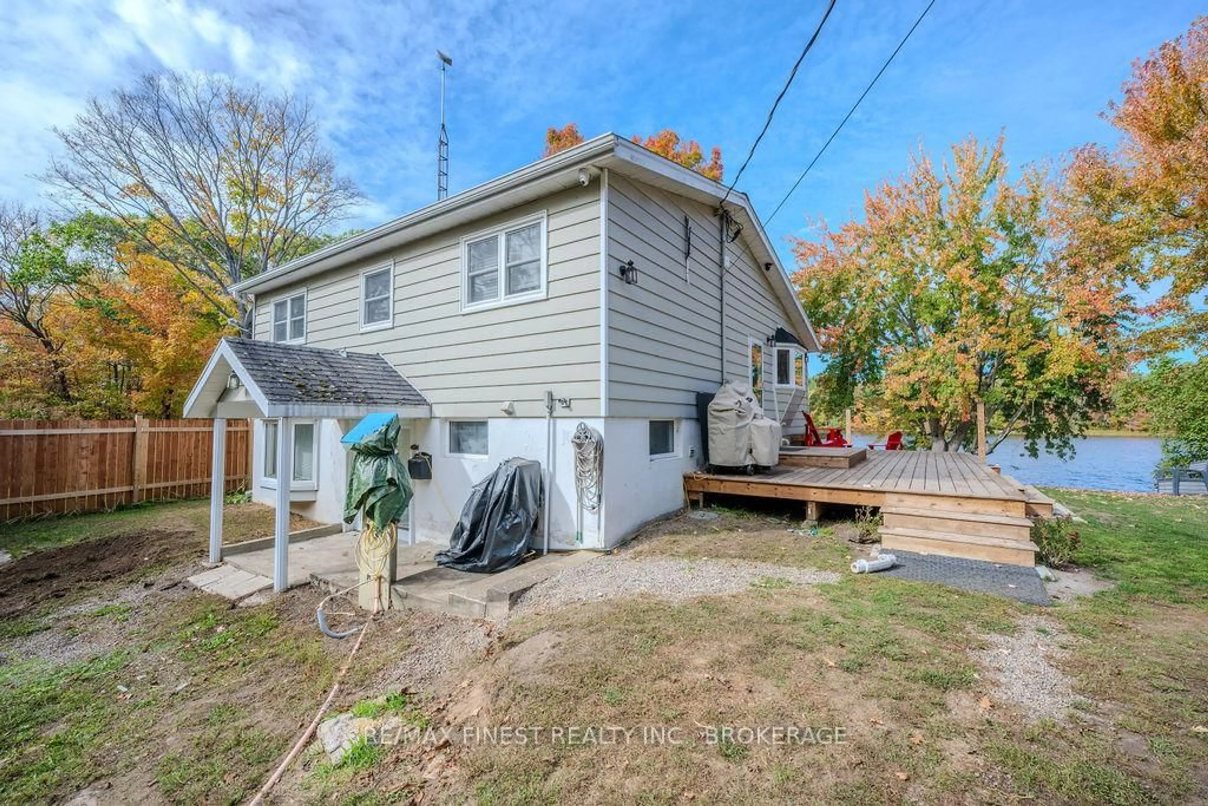 A pic from outside/outdoor area/front of a property/back of a property/a pic from drone, street for 1127 Perry Lane, Sydenham Ontario K0H 2T0