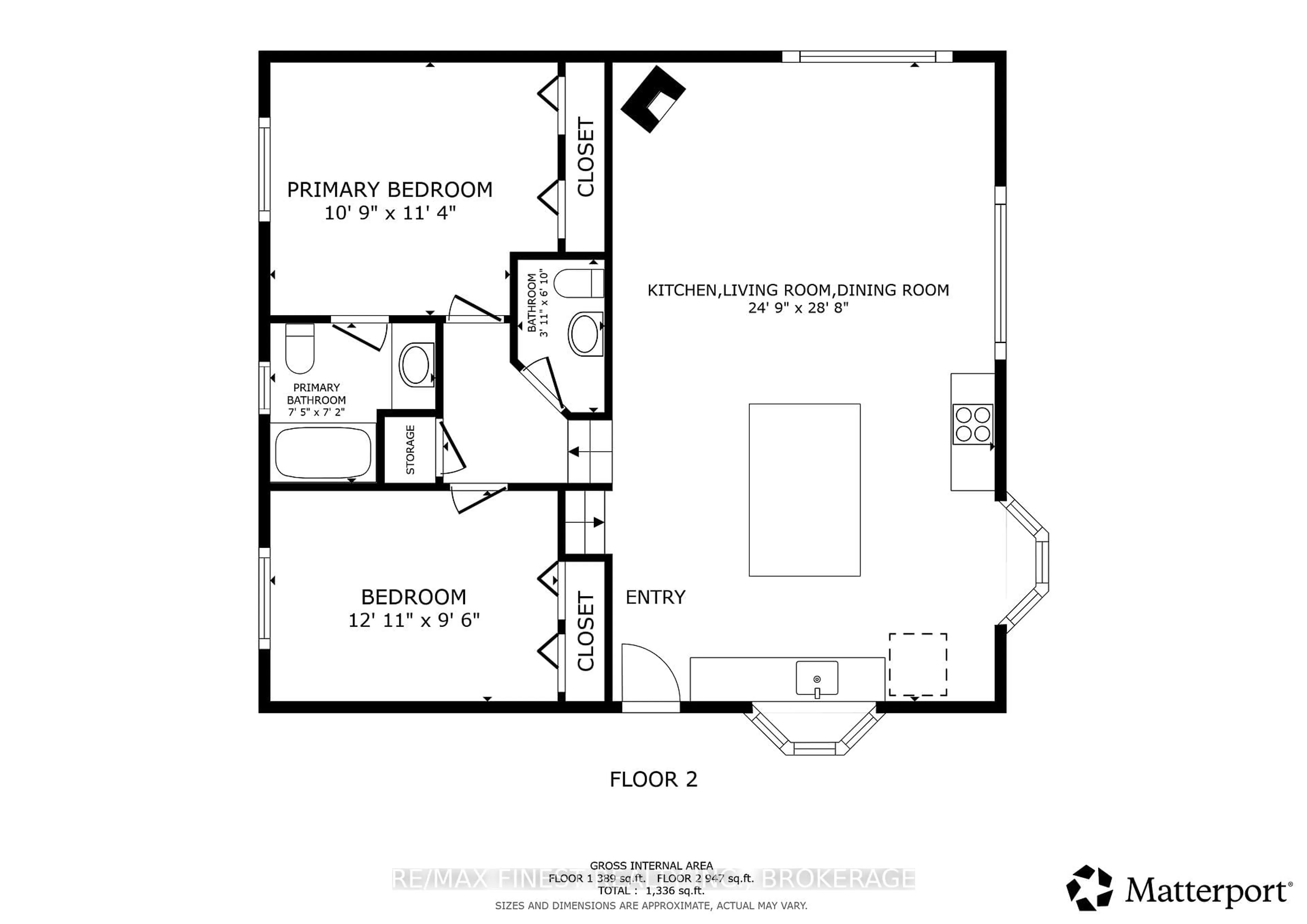 Floor plan for 1127 Perry Lane, Sydenham Ontario K0H 2T0