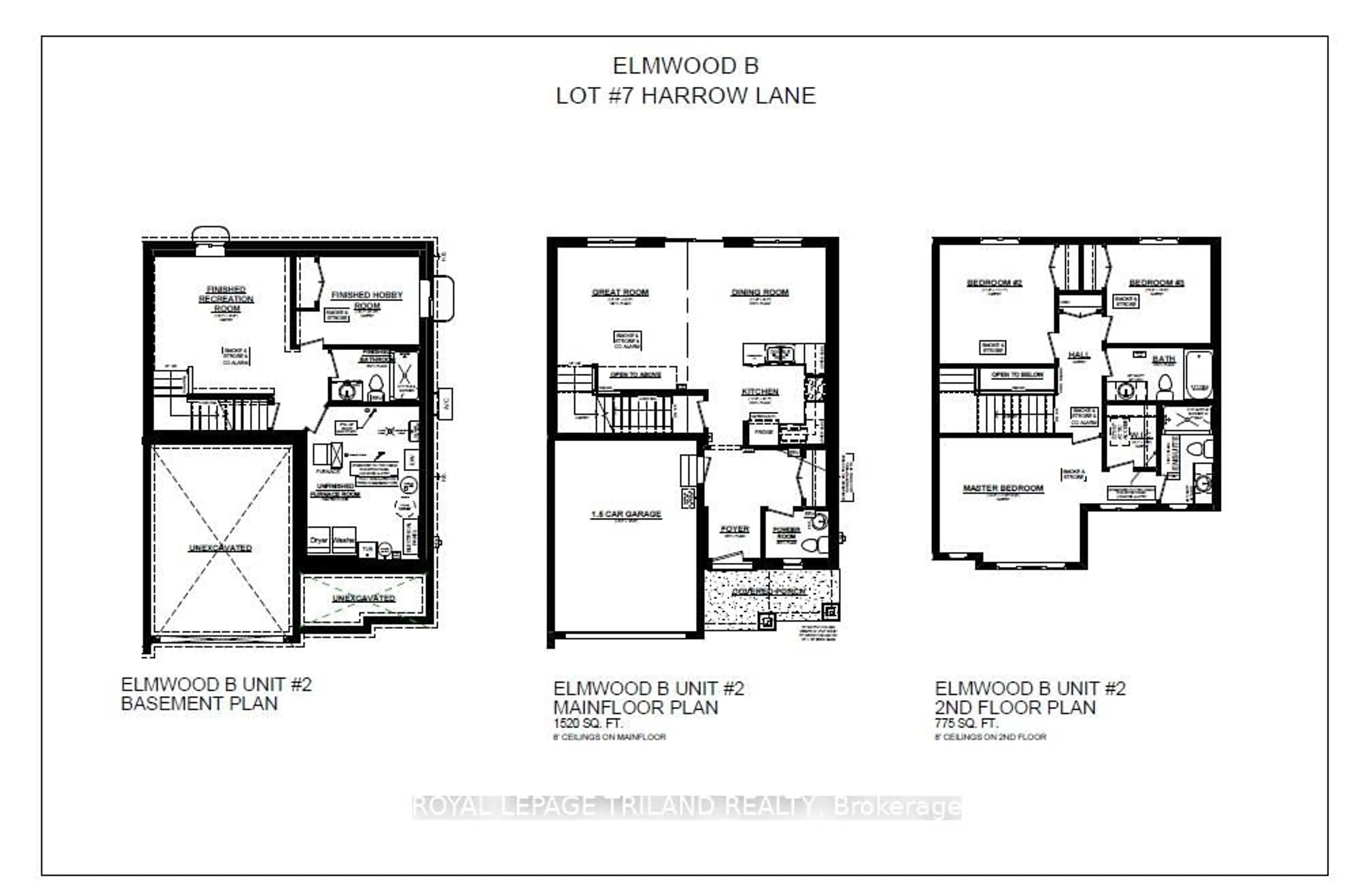 Floor plan for 16 HARROW Lane, St. Thomas Ontario N5R 0P3