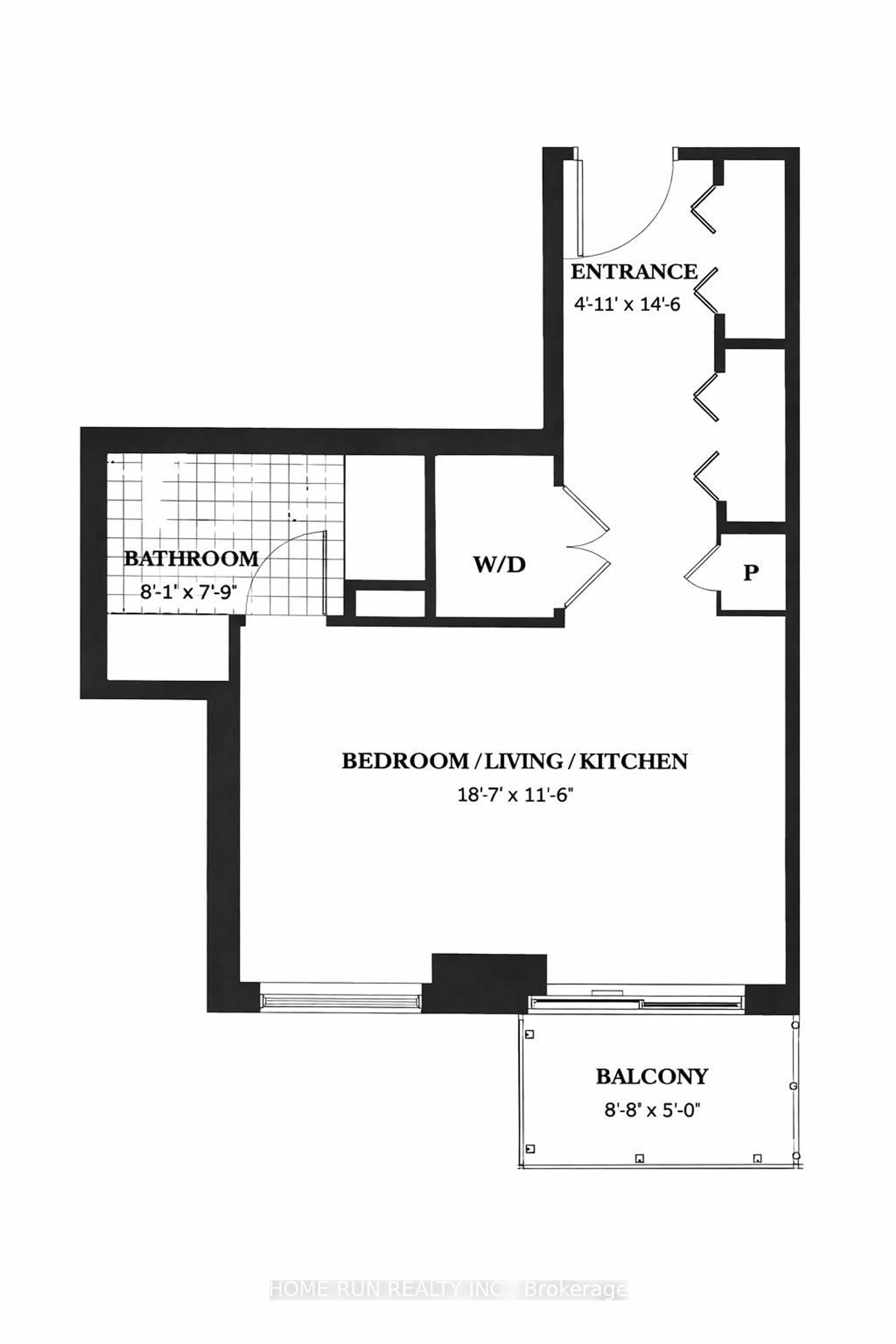 Floor plan for 180 George St #1411, Ottawa Ontario K1N 0G8
