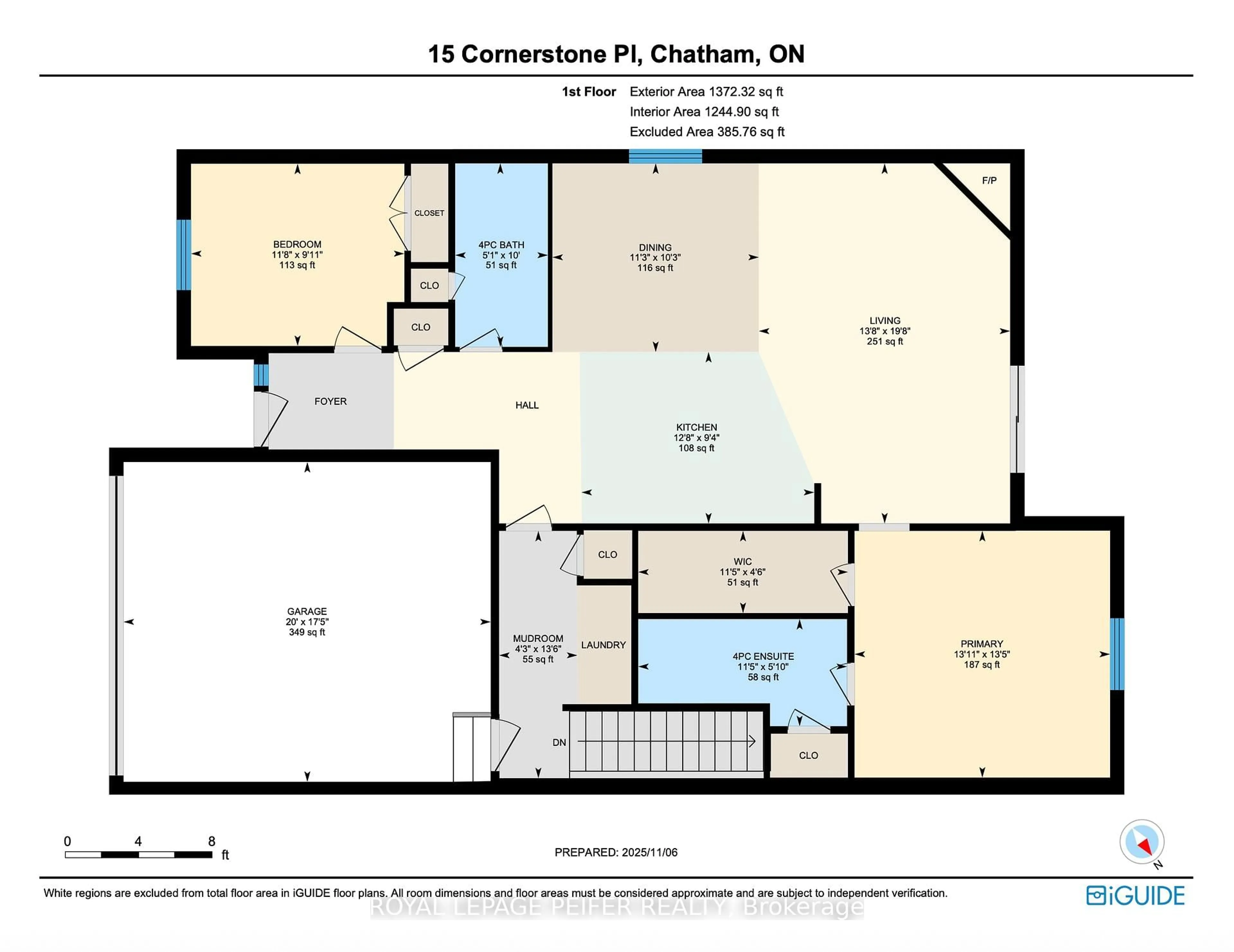 Floor plan for 20 Cornerstone Pl, Chatham-Kent Ontario N7M 0V8