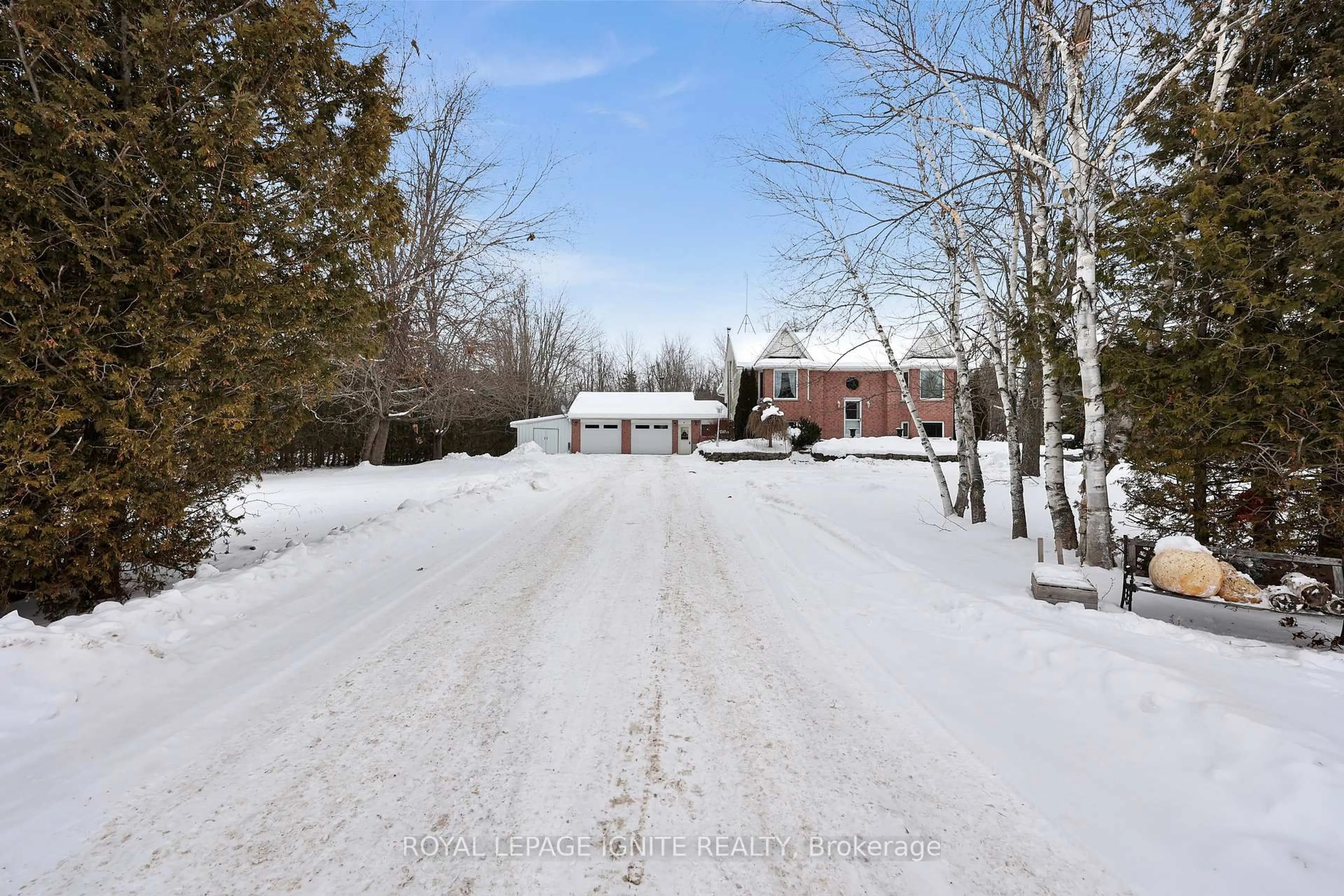A pic from outside/outdoor area/front of a property/back of a property/a pic from drone, street for 3 Carlow Line, Asphodel-Norwood Ontario K0L 2B0