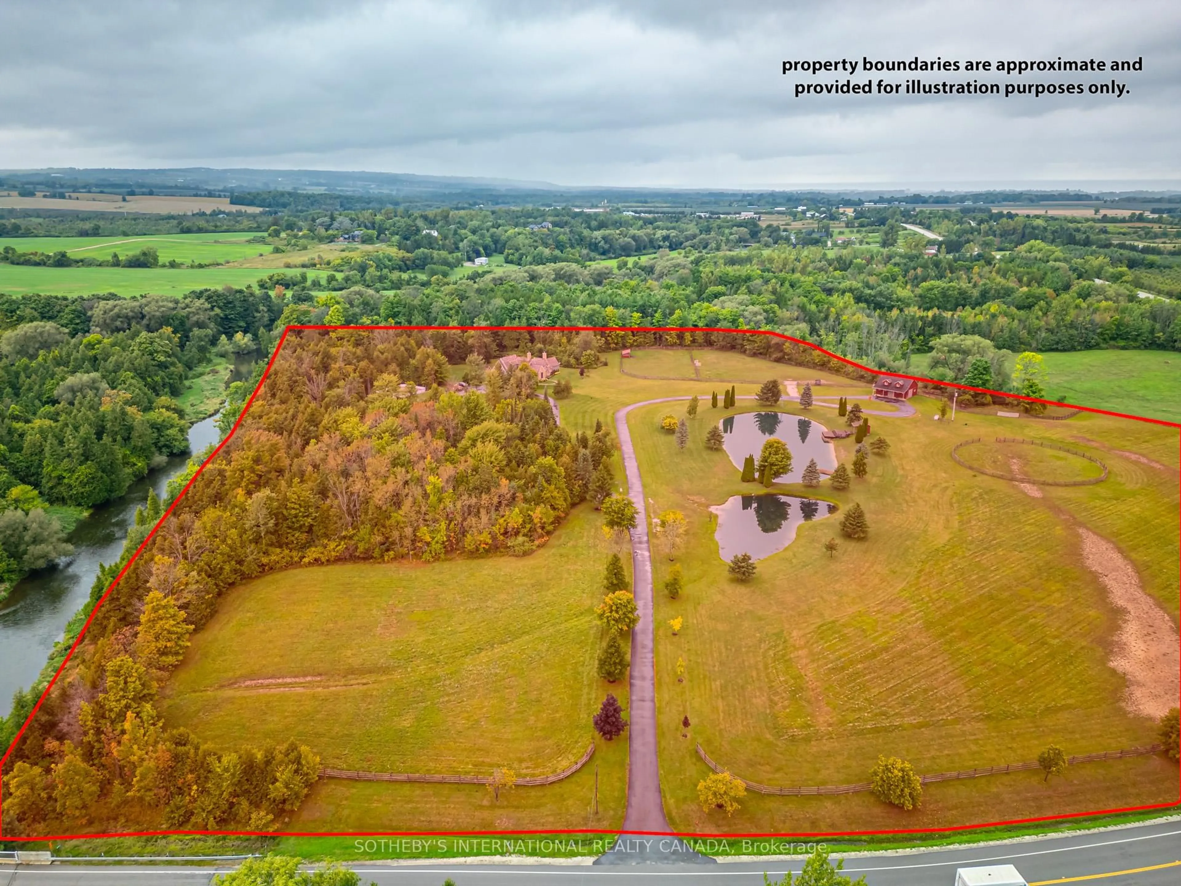 A pic from outside/outdoor area/front of a property/back of a property/a pic from drone, forest/trees view for 787517 Grey 13 Rd, Blue Mountains Ontario N0H 2P0