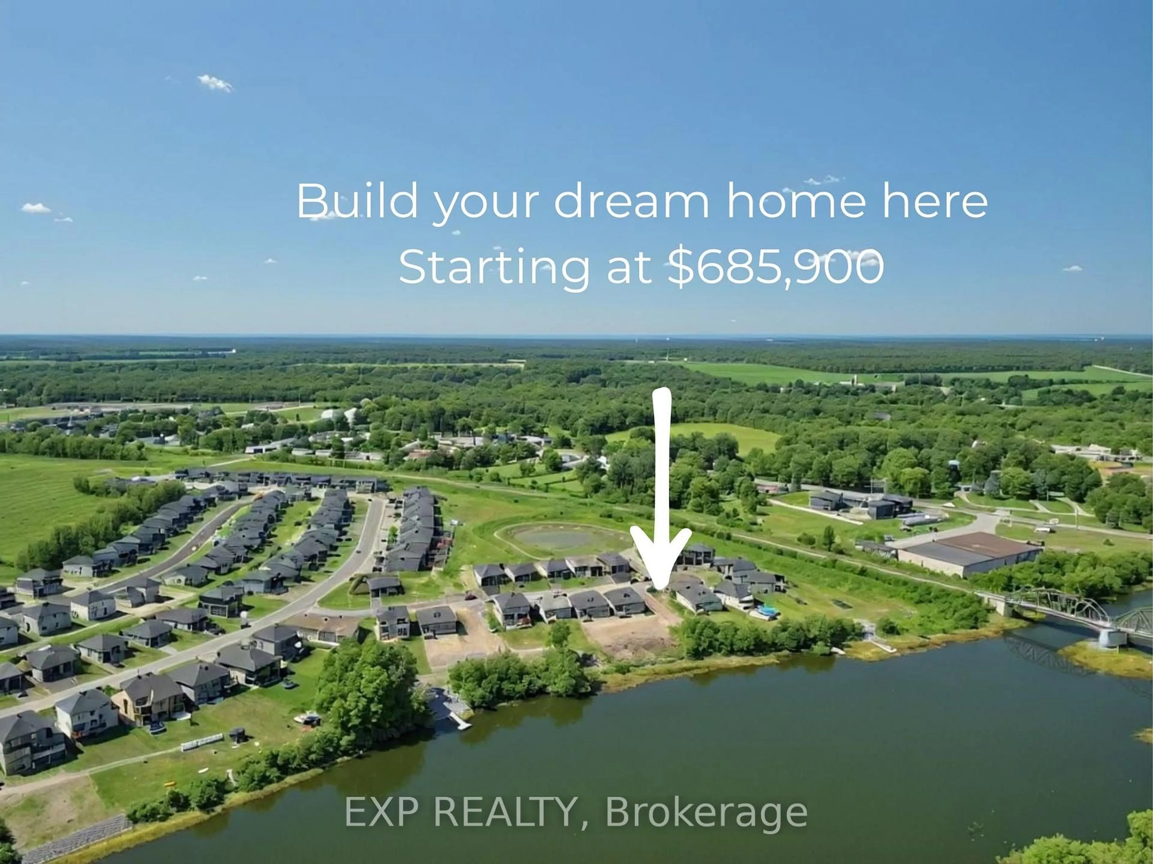 A pic from outside/outdoor area/front of a property/back of a property/a pic from drone, water/lake/river/ocean view for 532 BARRAGE St, Casselman Ontario K0A 1M0