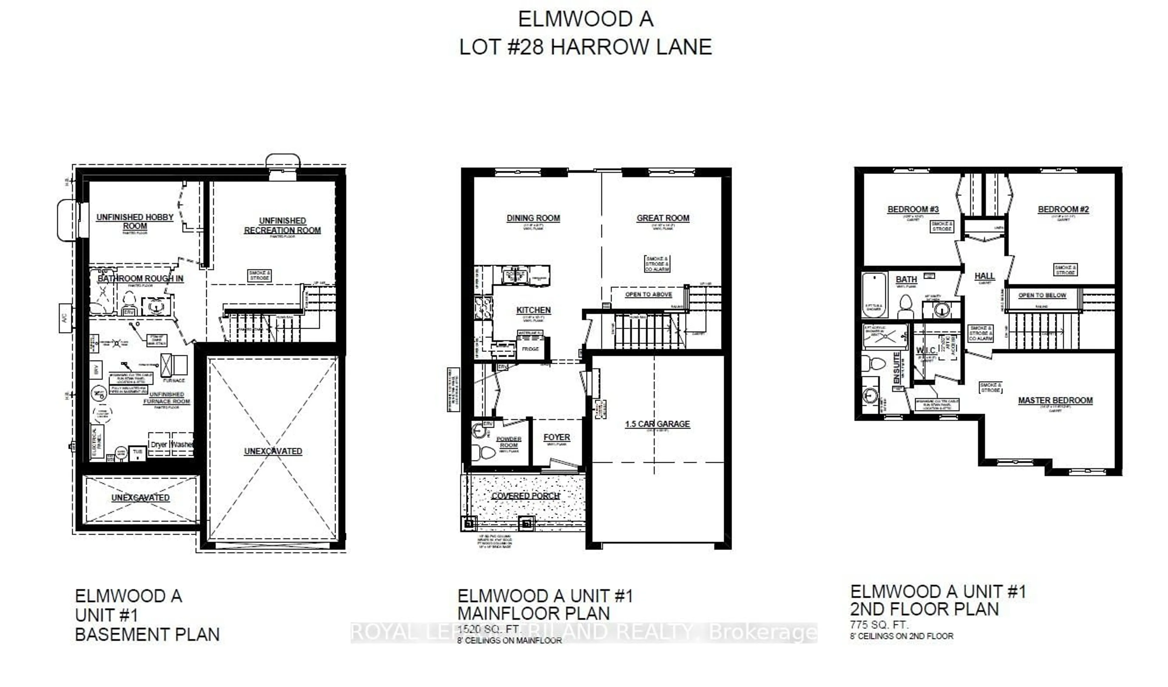 Floor plan for 33 HARROW Lane, St. Thomas Ontario N5R 0P3