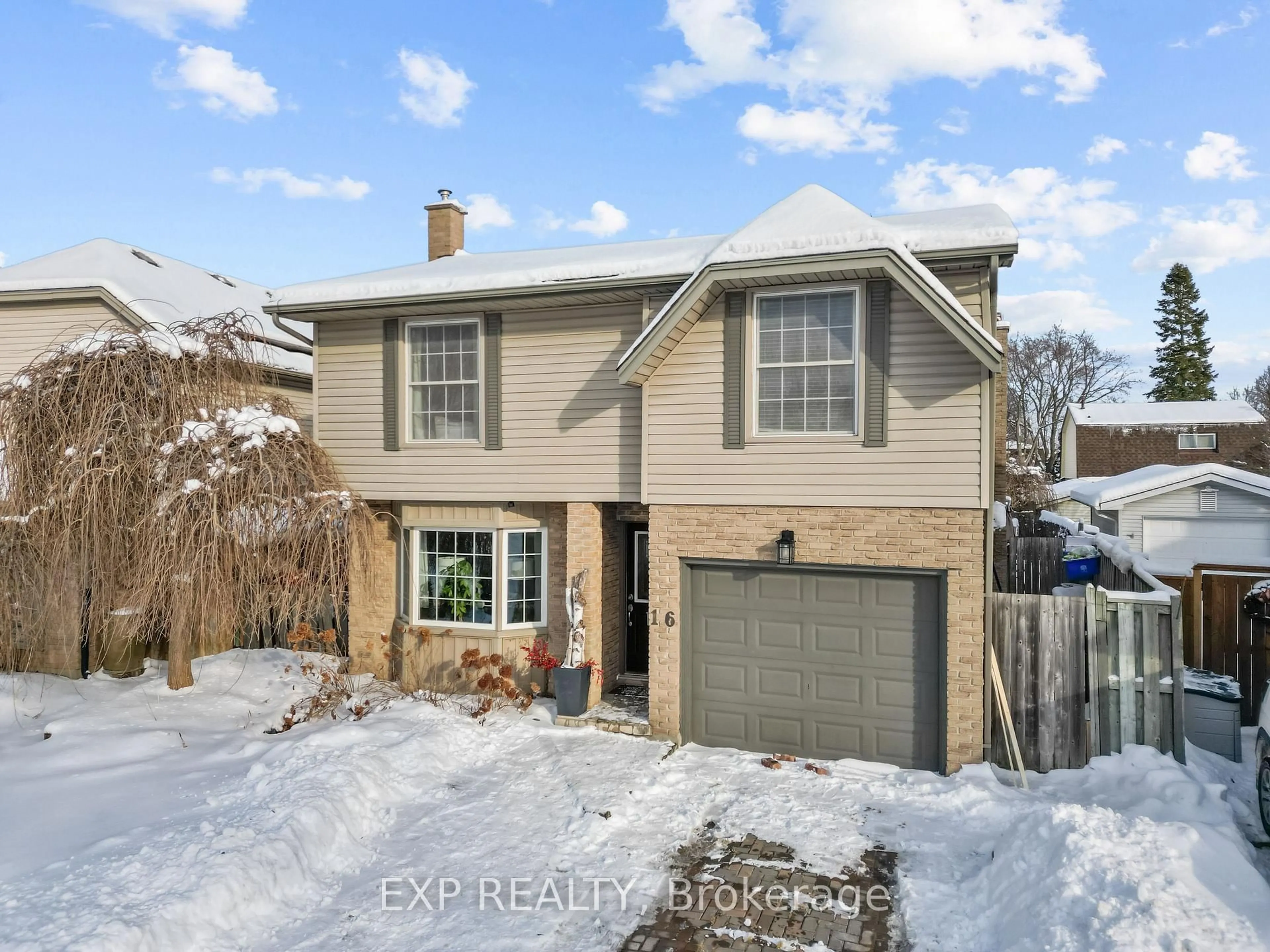 Home with brick exterior material, street for 16 Edmunds Cres, London South Ontario N5Z 4J2