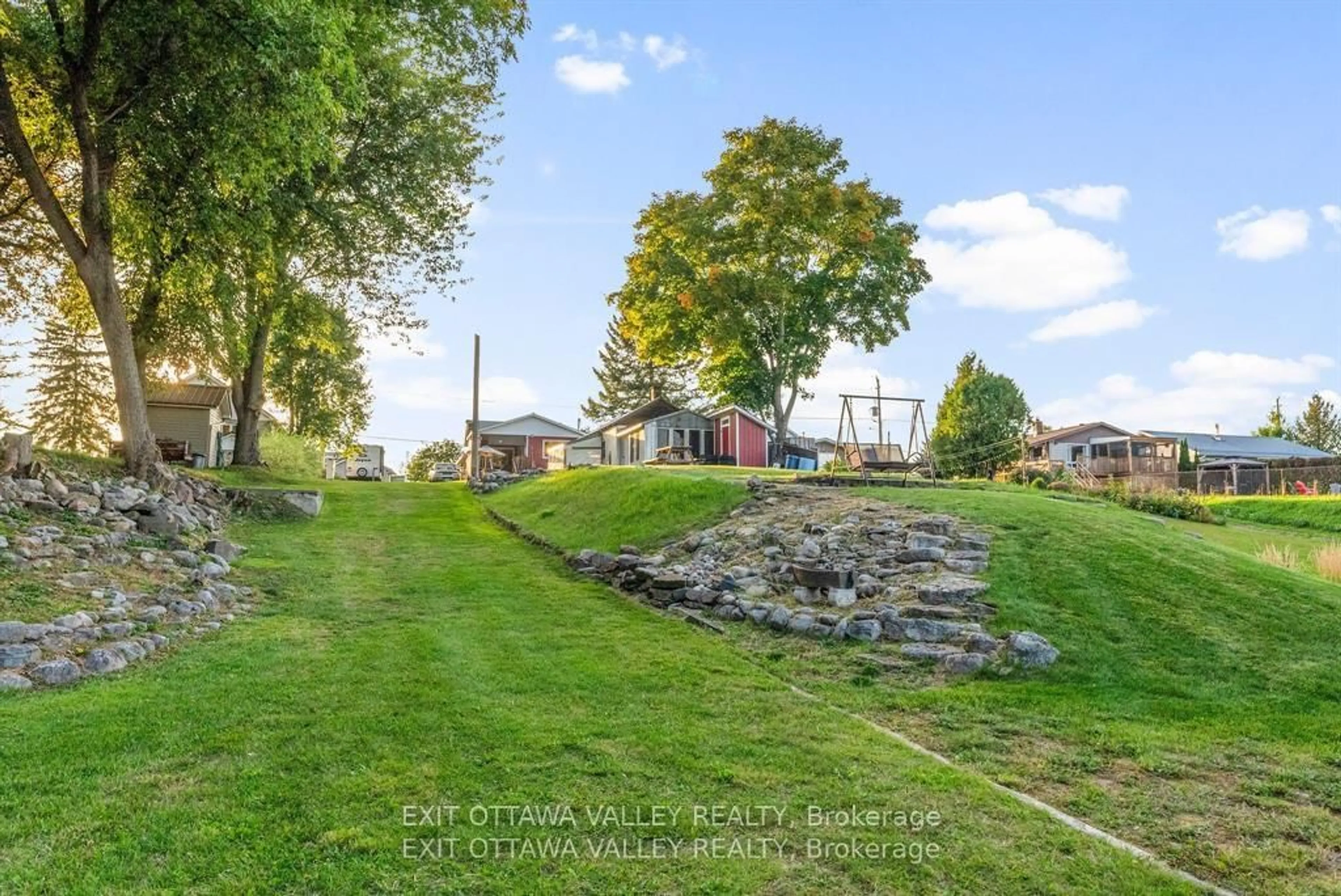A pic from outside/outdoor area/front of a property/back of a property/a pic from drone, water/lake/river/ocean view for 44 Lacroix Bay Rd, Westmeath Ontario K0J 2L0