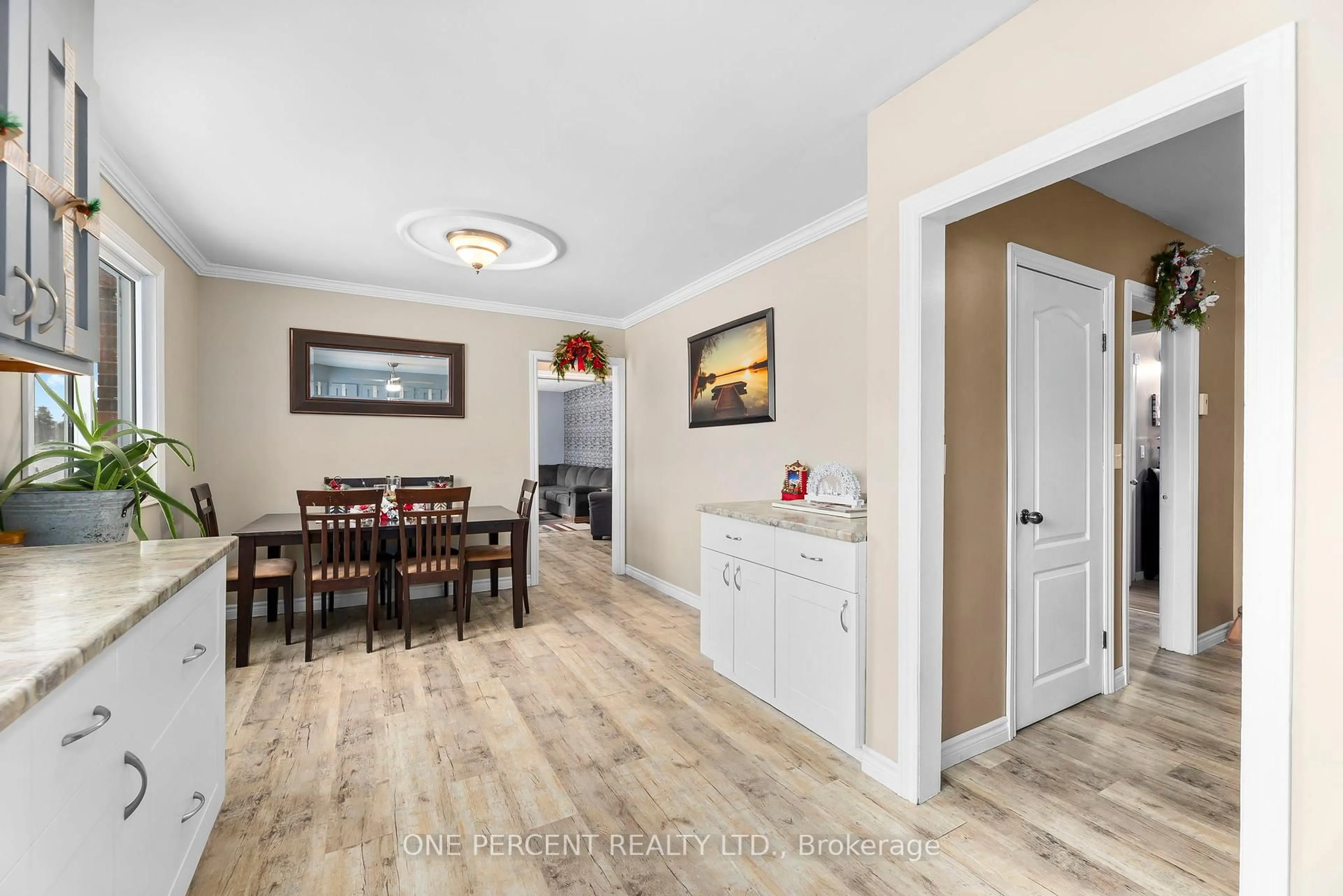Dining room, wood/laminate floor for 6077 Hwy 35, Kawartha Lakes Ontario K0M 1N0