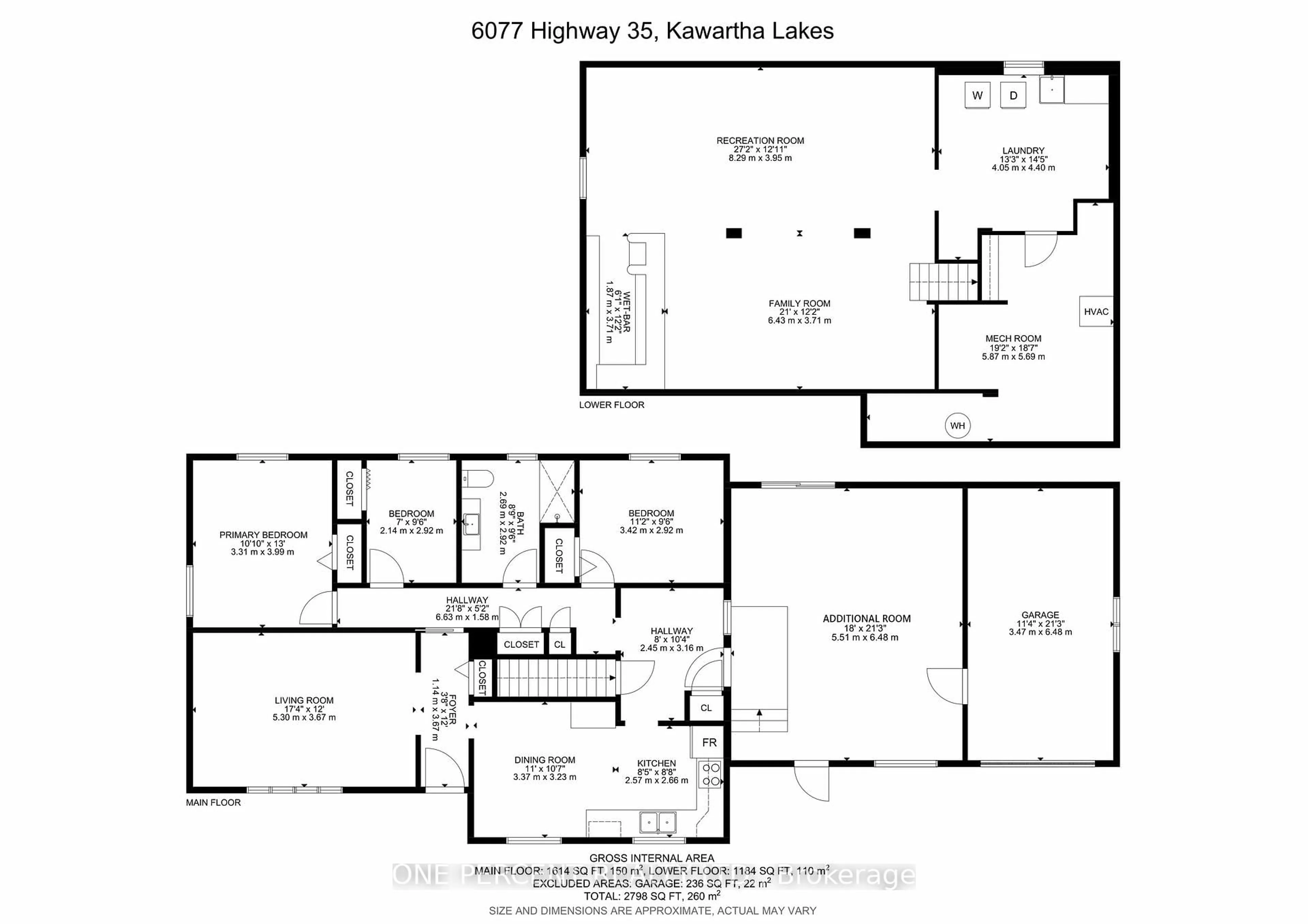 Floor plan for 6077 Hwy 35, Kawartha Lakes Ontario K0M 1N0