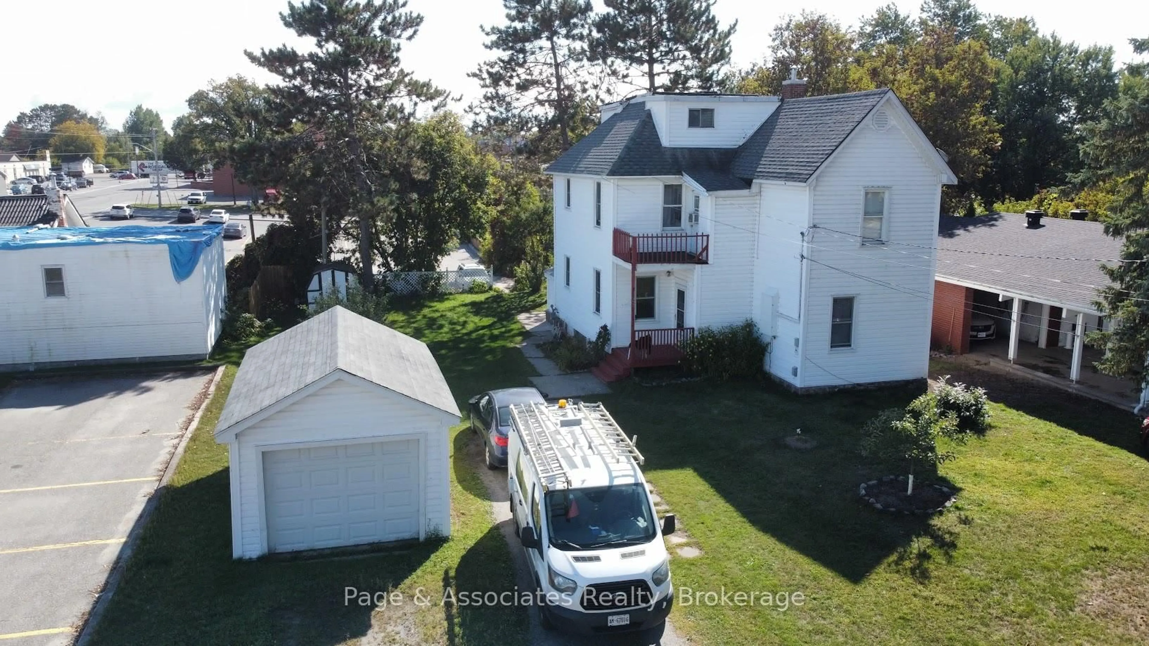 A pic from outside/outdoor area/front of a property/back of a property/a pic from drone, street for 28 William St, West Nipissing Ontario P2B 2A3