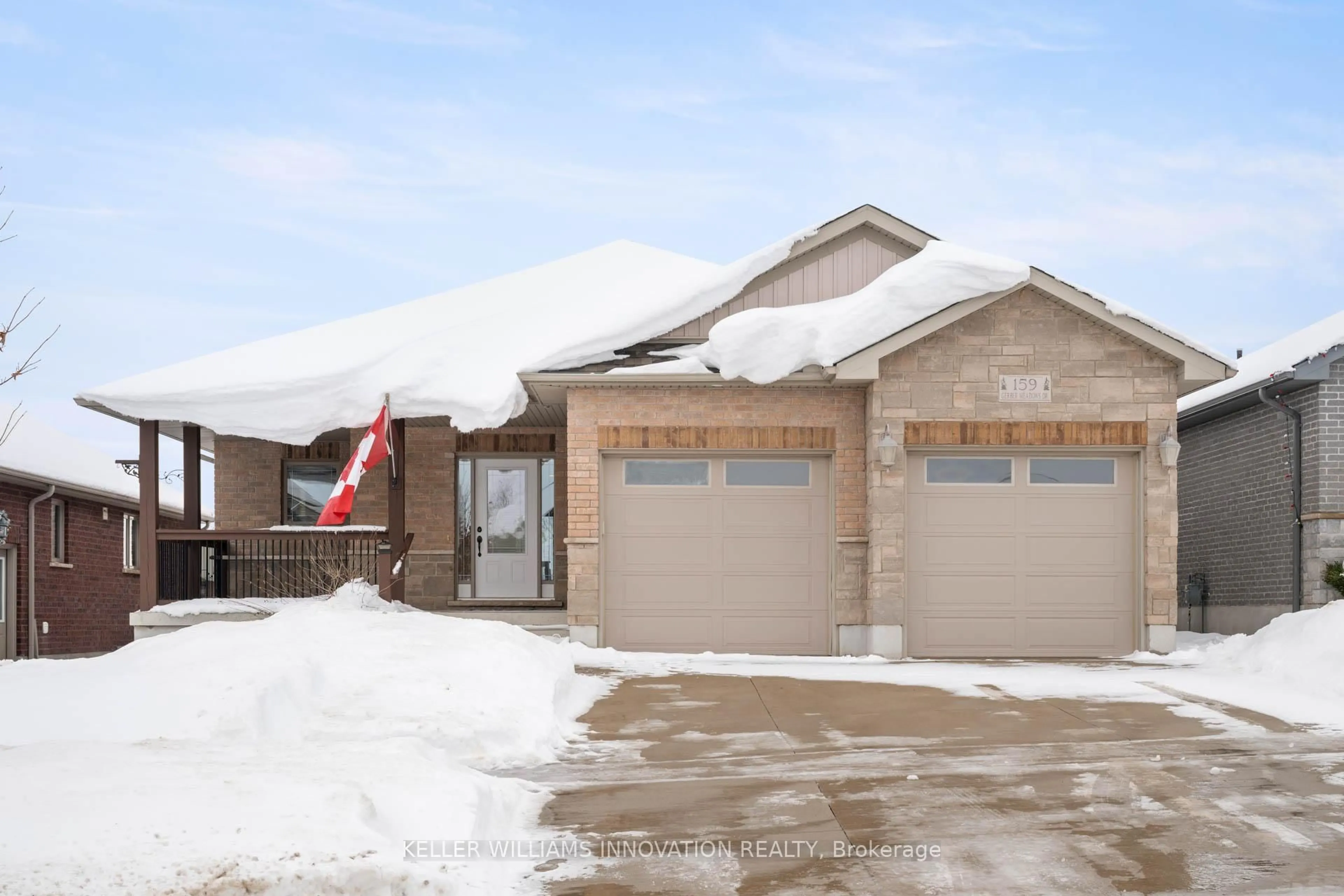 Home with brick exterior material, street for 159 Gerber Meadows Dr, Wellesley Ontario N0B 2T0