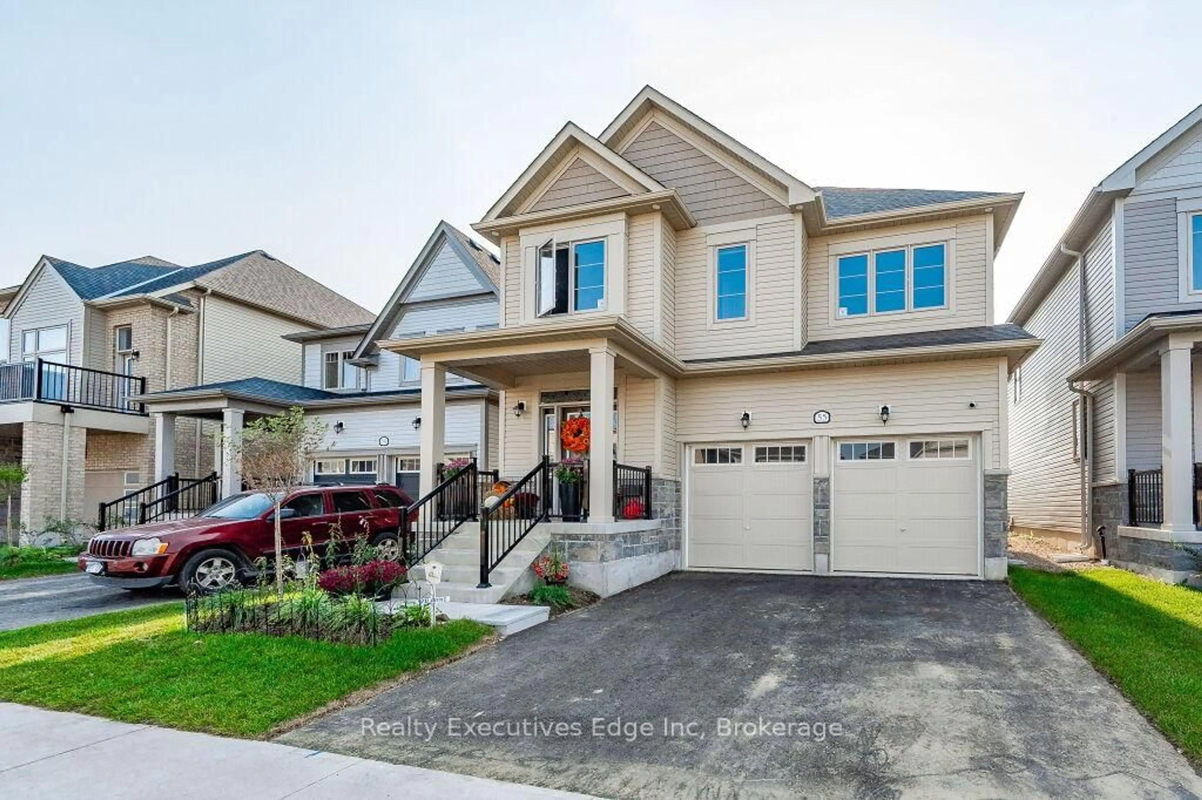 Home with vinyl exterior material, street for 55 Povey Rd, Centre Wellington Ontario N1M 2W3