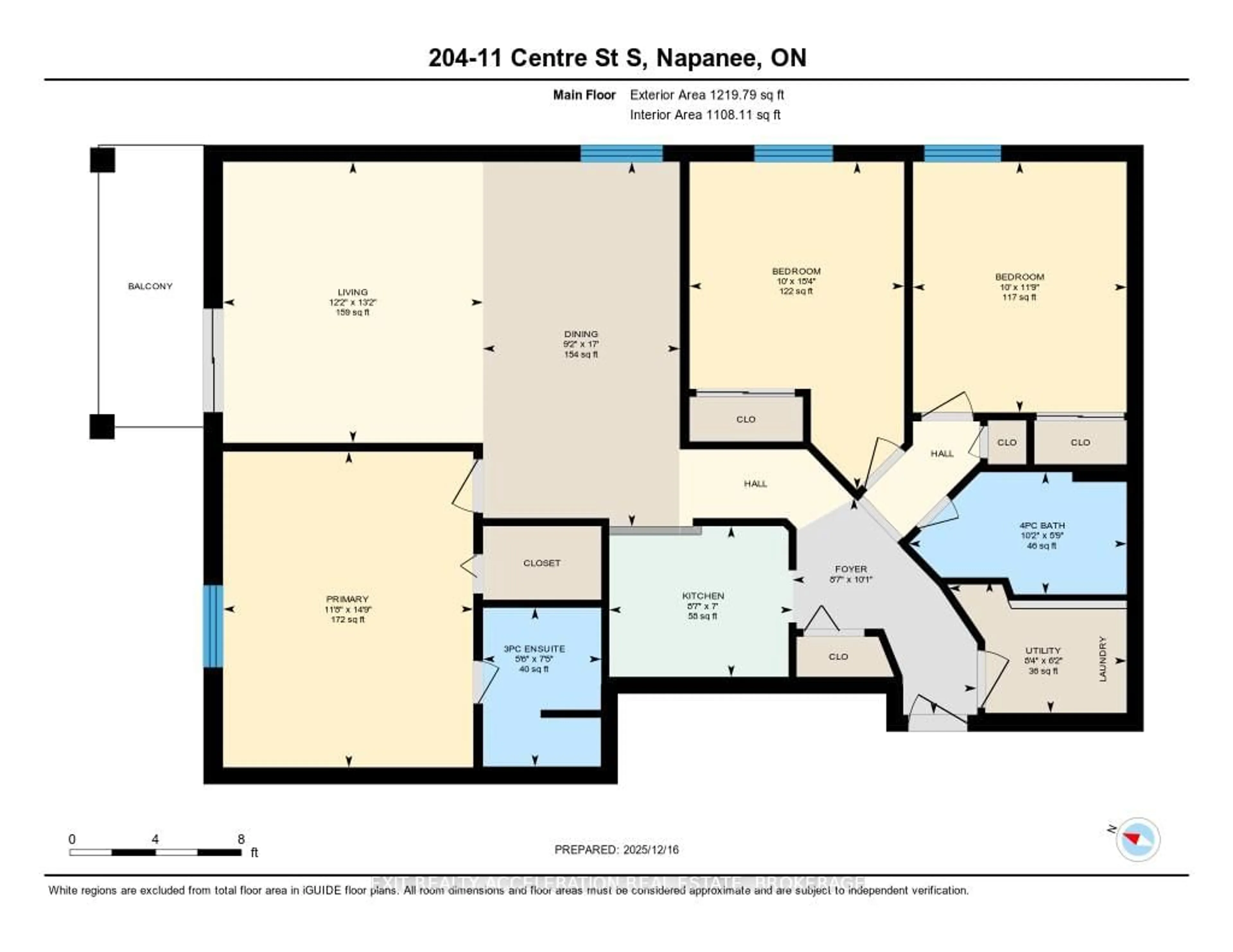 Floor plan for 11 Centre St #204, Greater Napanee Ontario K7R 3X3