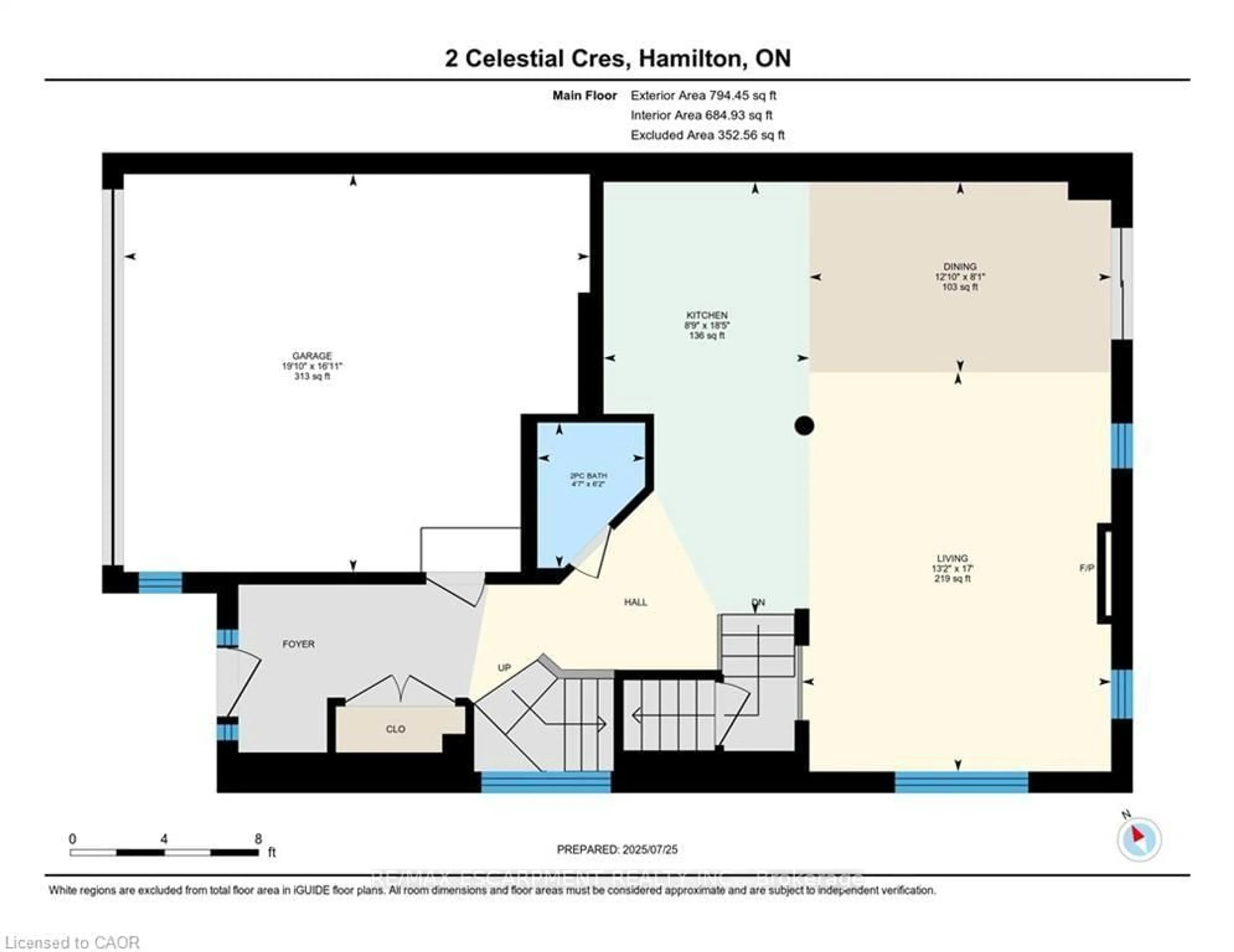 Floor plan for 2 CELESTIAL Cres, Hamilton Ontario L0R 1P0