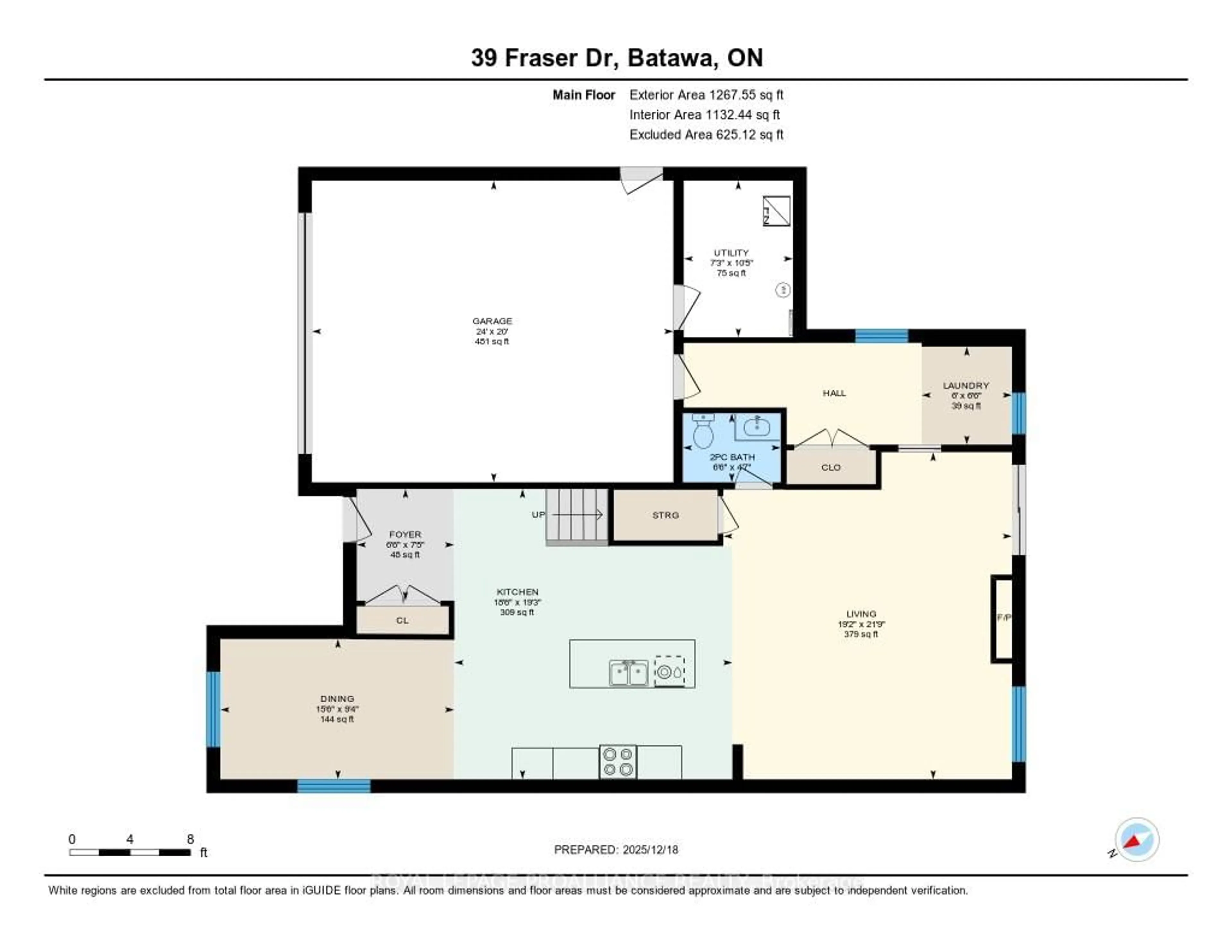 Floor plan for 39 Fraser Dr, Quinte West Ontario K0K 1E0